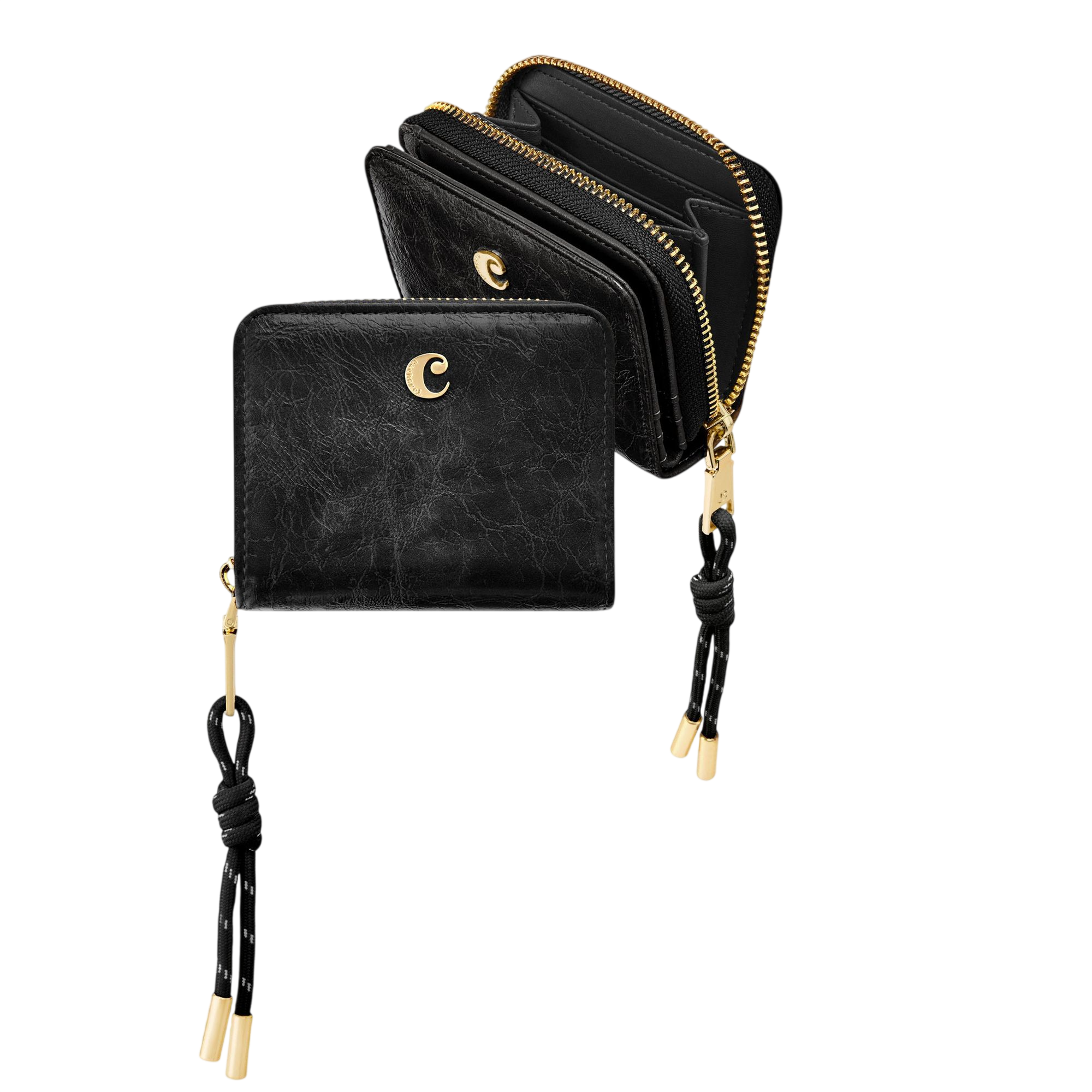 Cacharel Philomène Card wallet with flap Black
