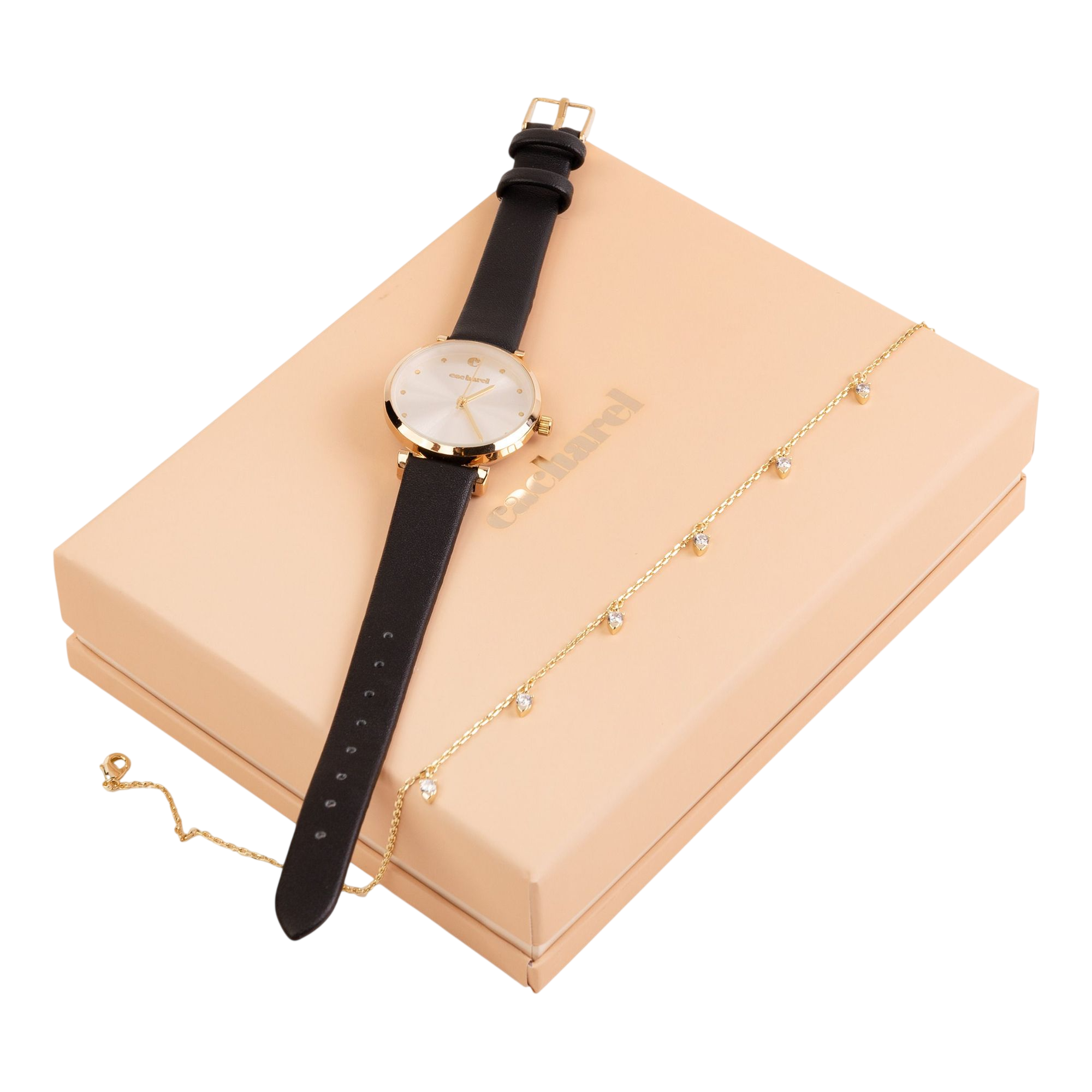 Cacharel Odeon Set (watch & necklace)