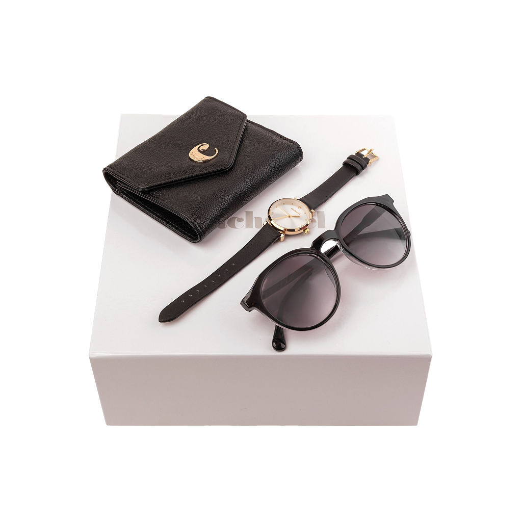 Set Cacharel Black (lady purse, watch & sunglasses)