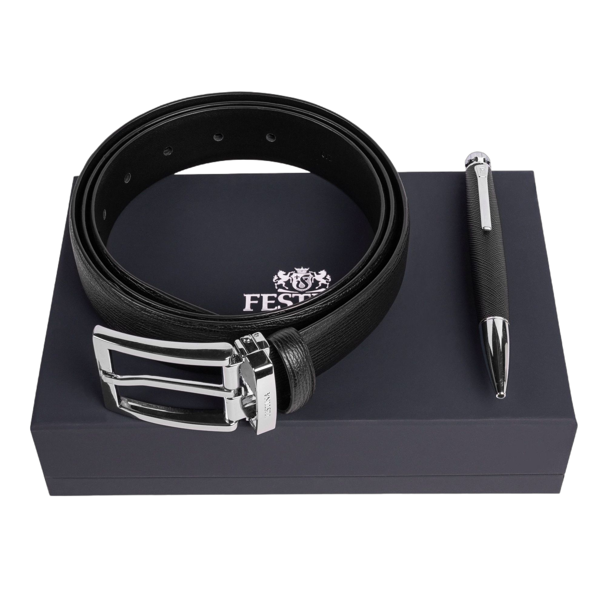 Festina Button Set Black (ballpoint pen & belt)