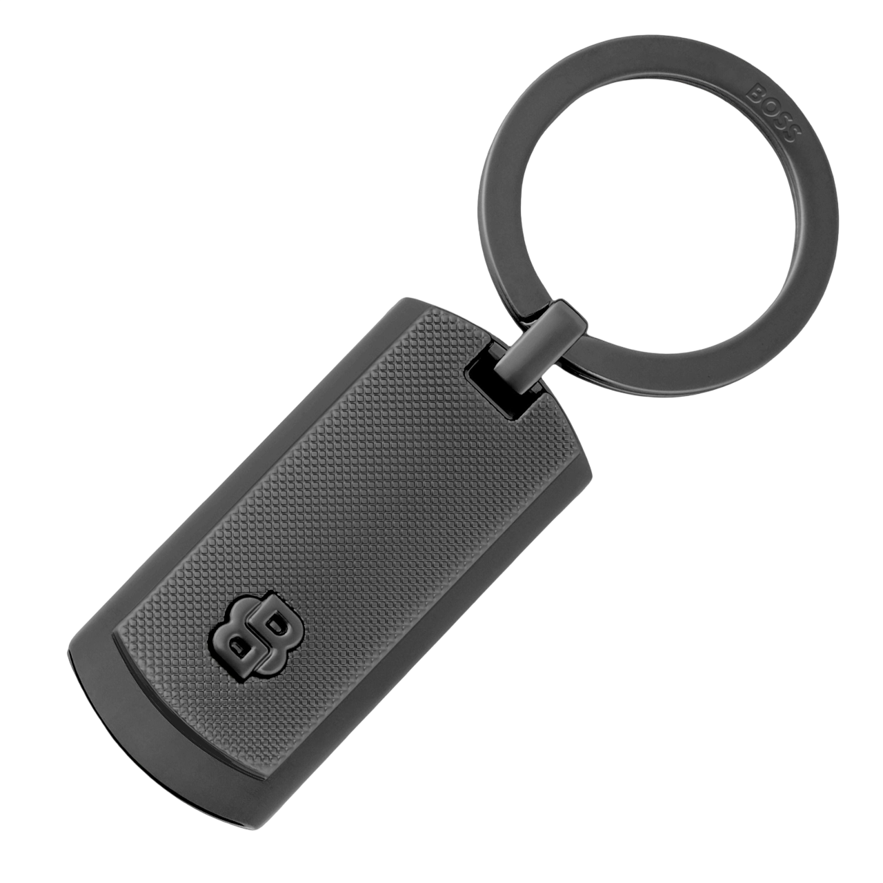 Hugo Boss Double B Diamond Key ring Black