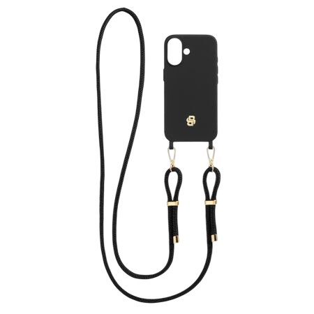 Hugo Boss Double B Case for iPhone 16 Black & Gold