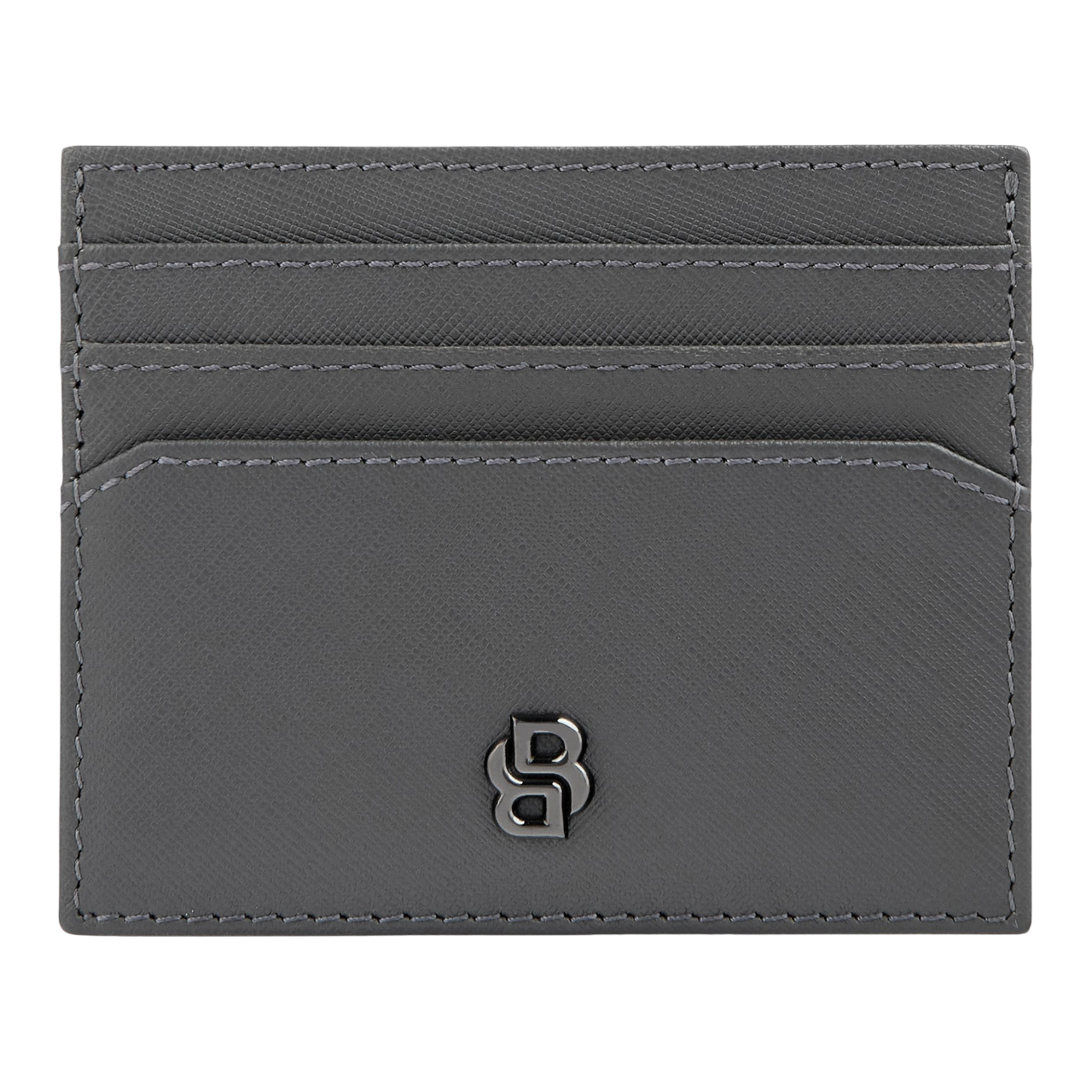 Hugo Boss Double B Saffiano Card holder Black