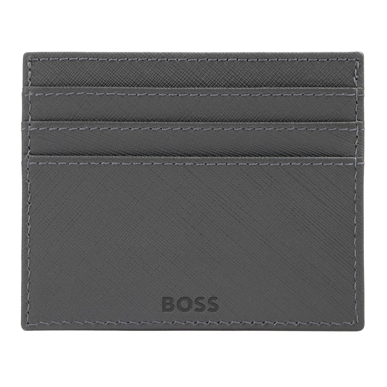 Hugo Boss Double B Saffiano Card holder Black