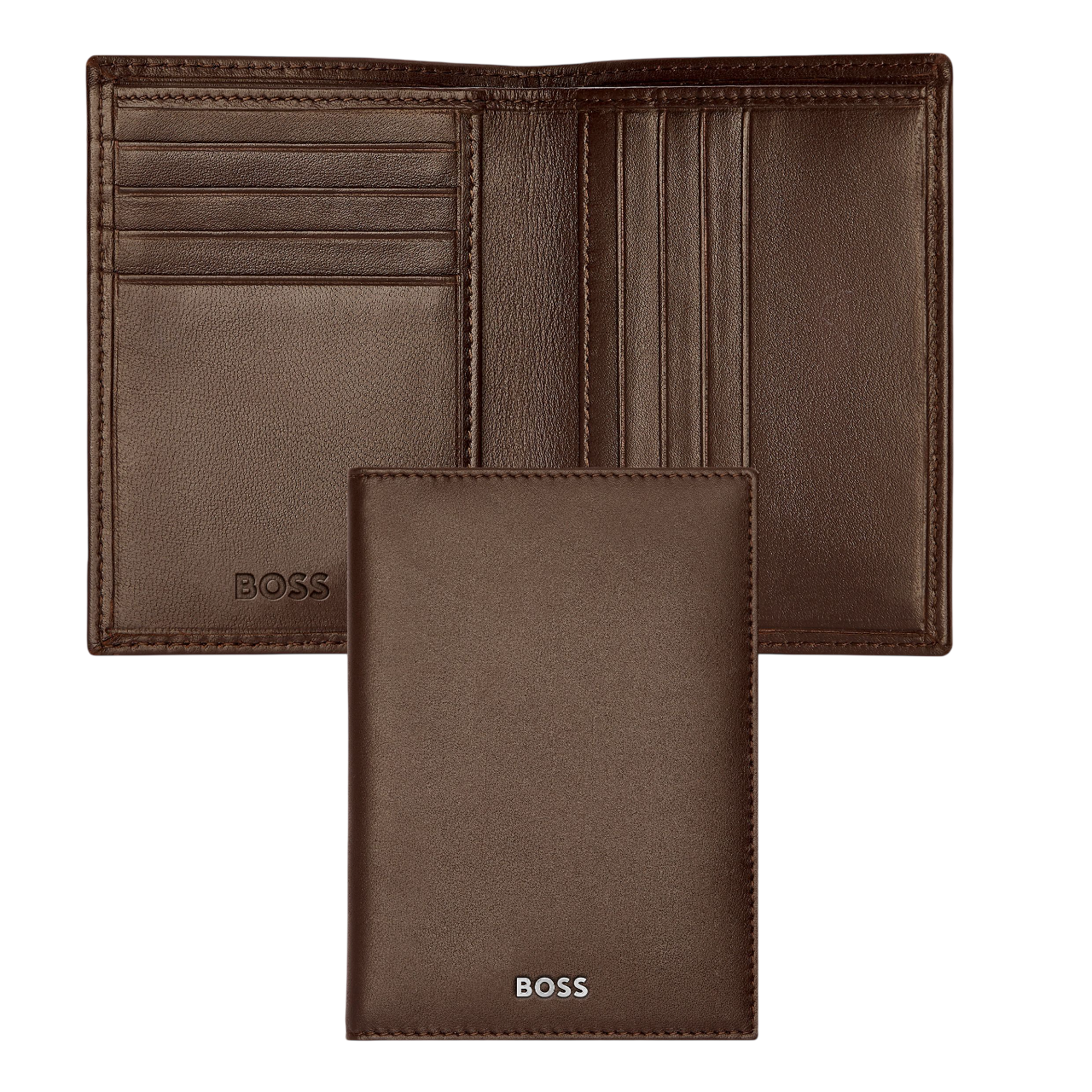Hugo Boss Classic Smooth Folding card holder Black