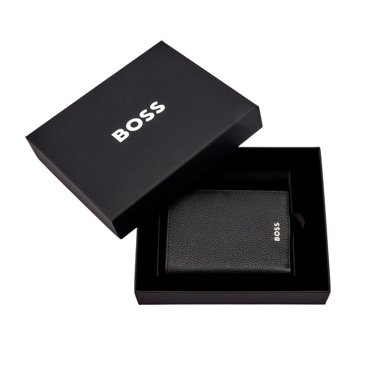 Hugo Boss Classic Grained Folding card holder Black