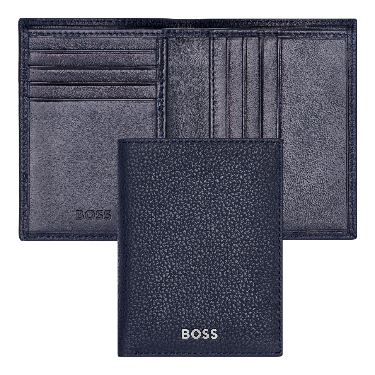 Hugo Boss Classic Grained Folding card holder Black