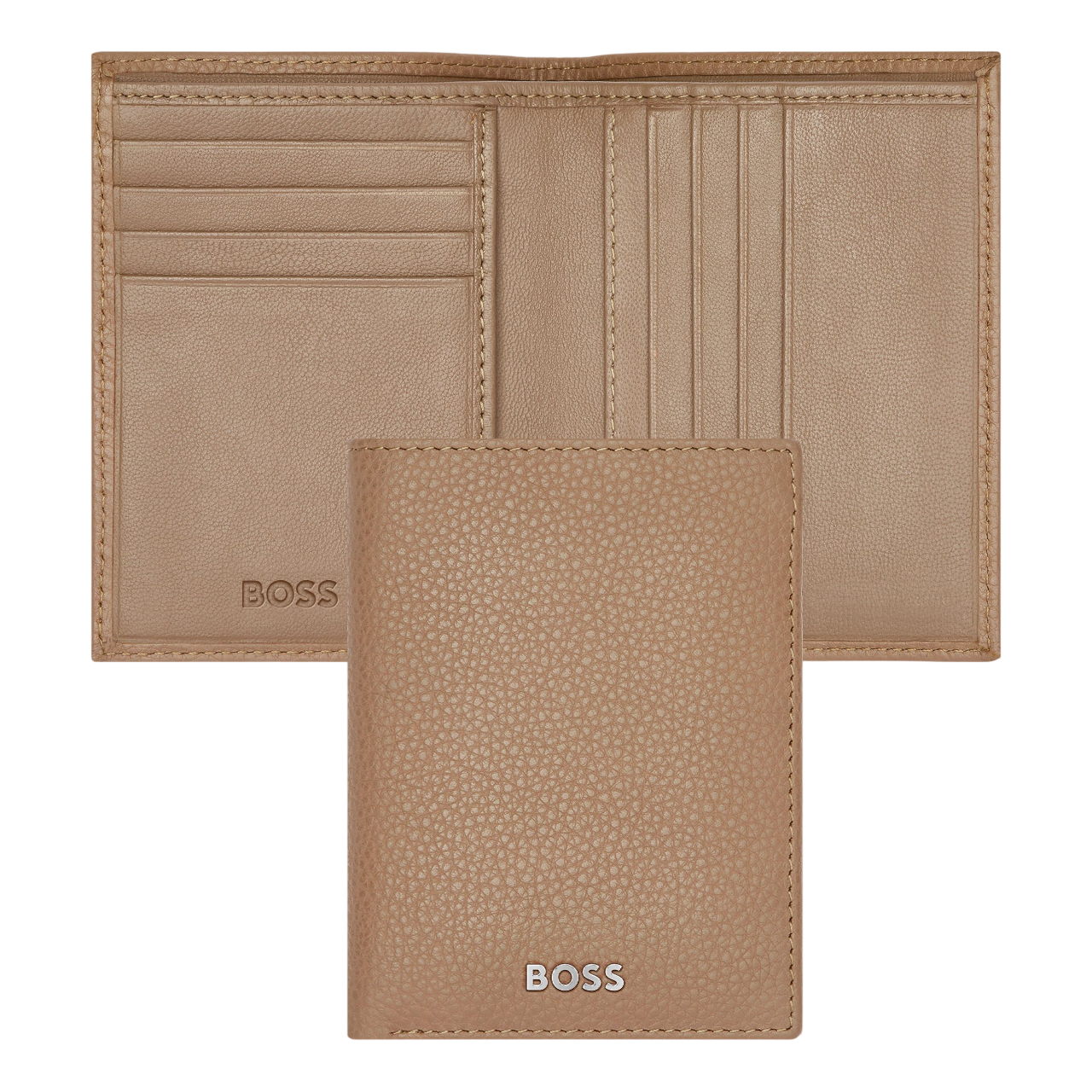Hugo Boss Classic Grained Folding card holder Black