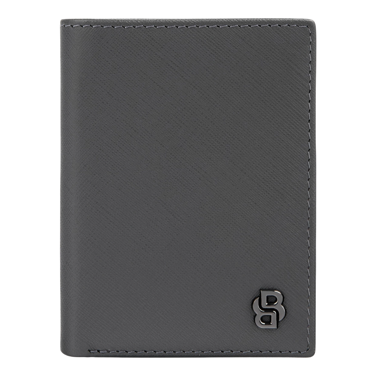 Hugo Boss Double B Saffiano Folding card holder Black