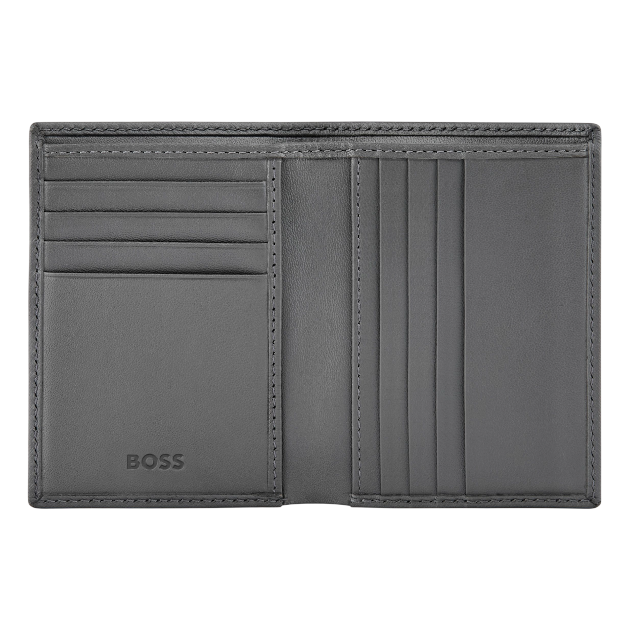 Hugo Boss Double B Saffiano Folding card holder Black