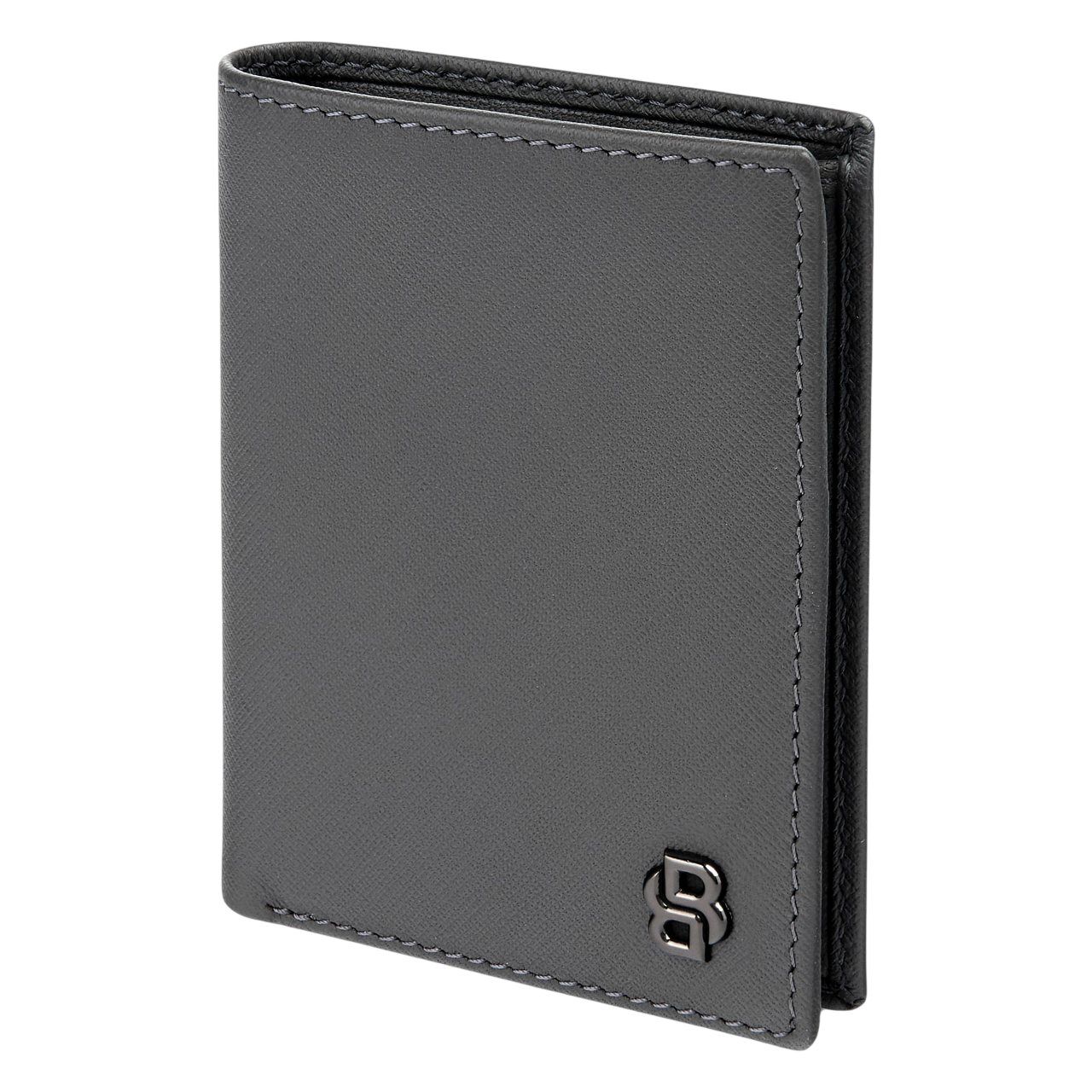 Hugo Boss Double B Saffiano Folding card holder Black