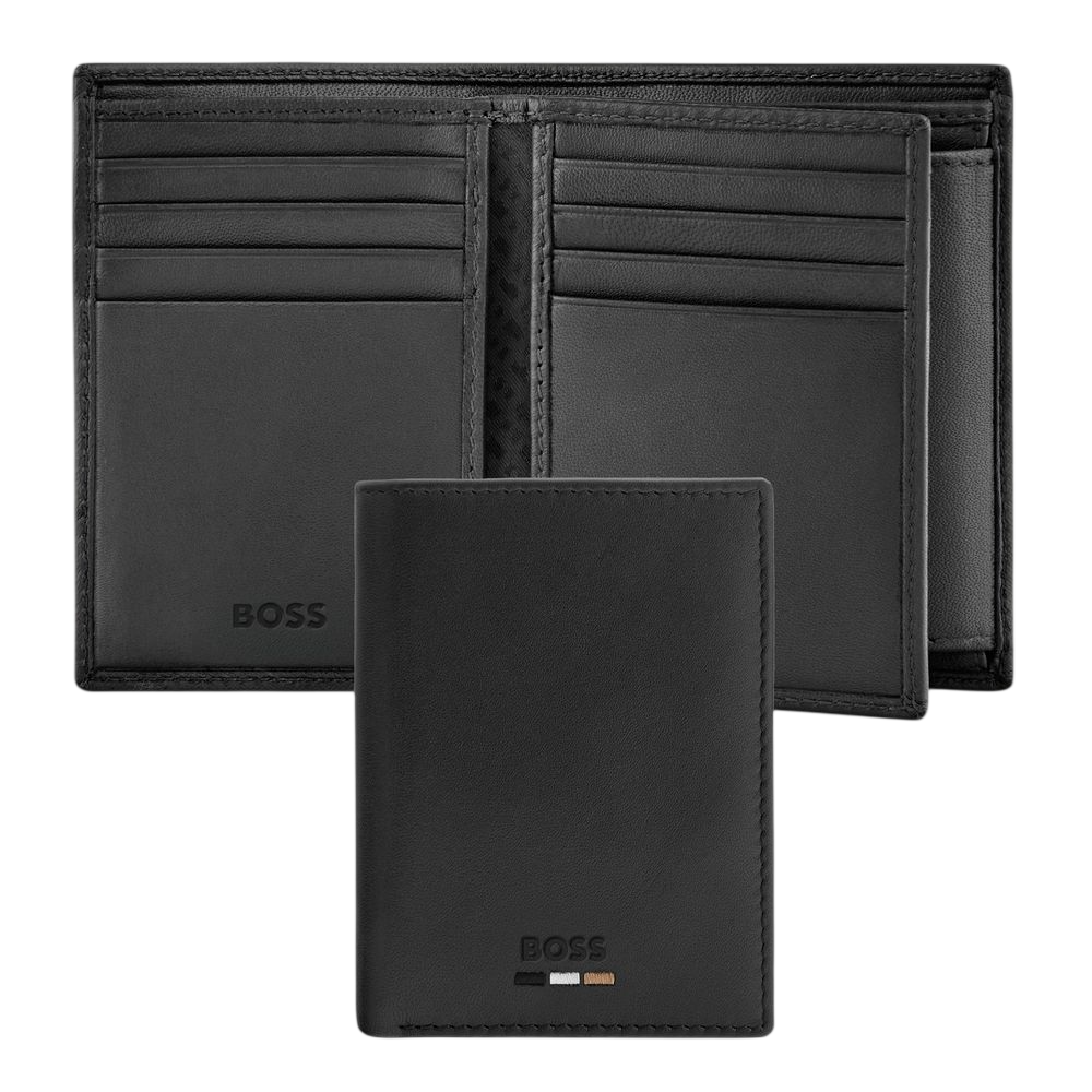 Card holder with flap and money pocket Emblematic