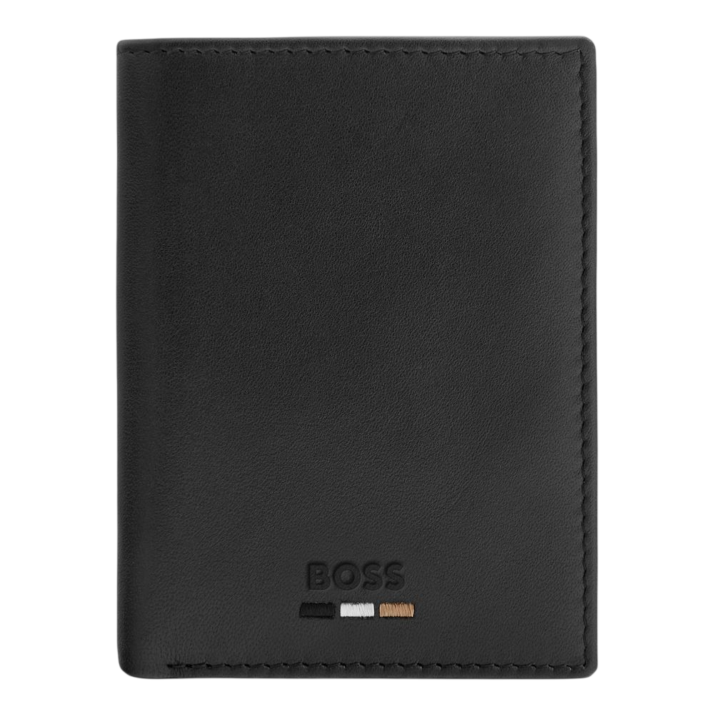 Card holder with flap and money pocket Emblematic