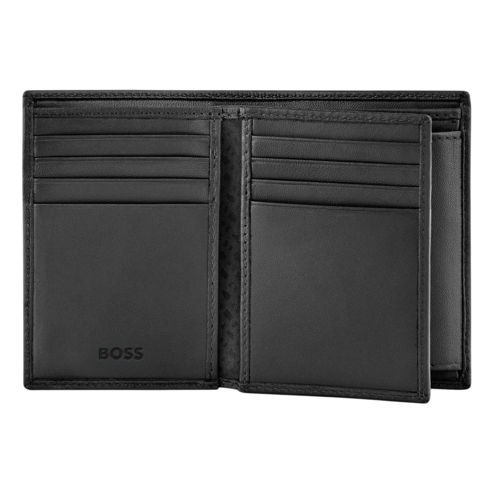 Card holder with flap and money pocket Emblematic