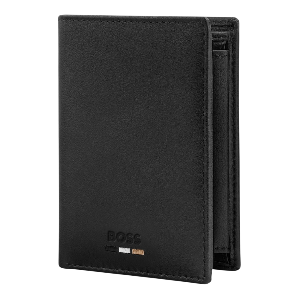 Card holder with flap and money pocket Emblematic