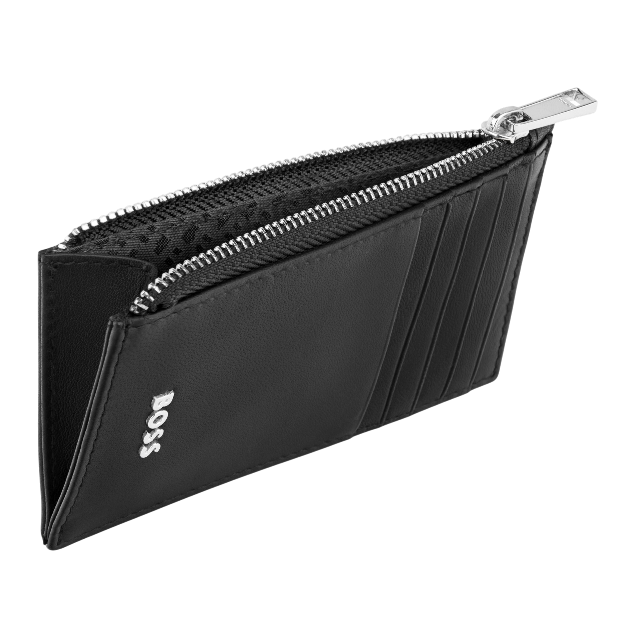 Hugo Boss Classic Smooth Card holder zip Black