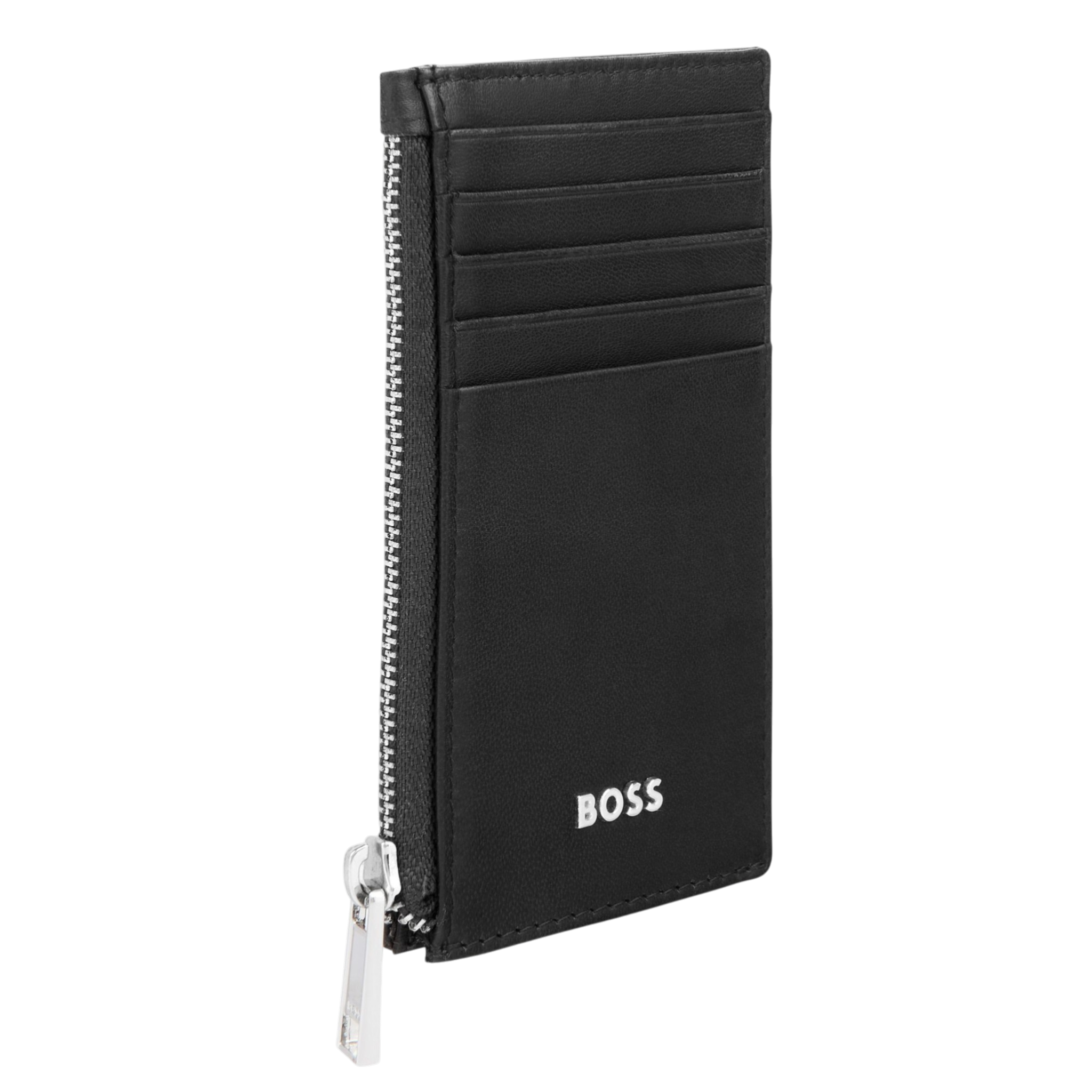 Hugo Boss Classic Smooth Card holder zip Black