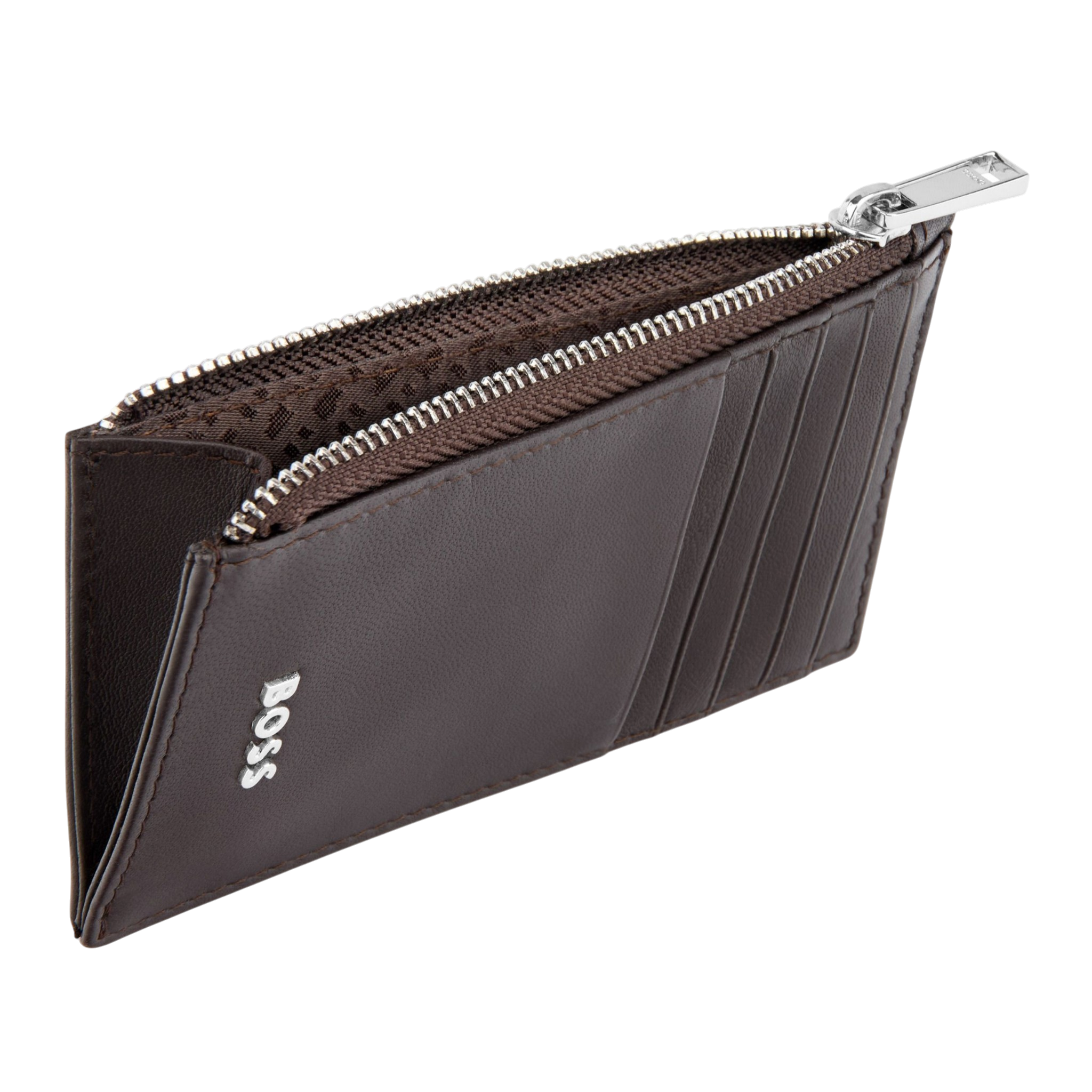 Hugo Boss Classic Smooth Card holder zip Black