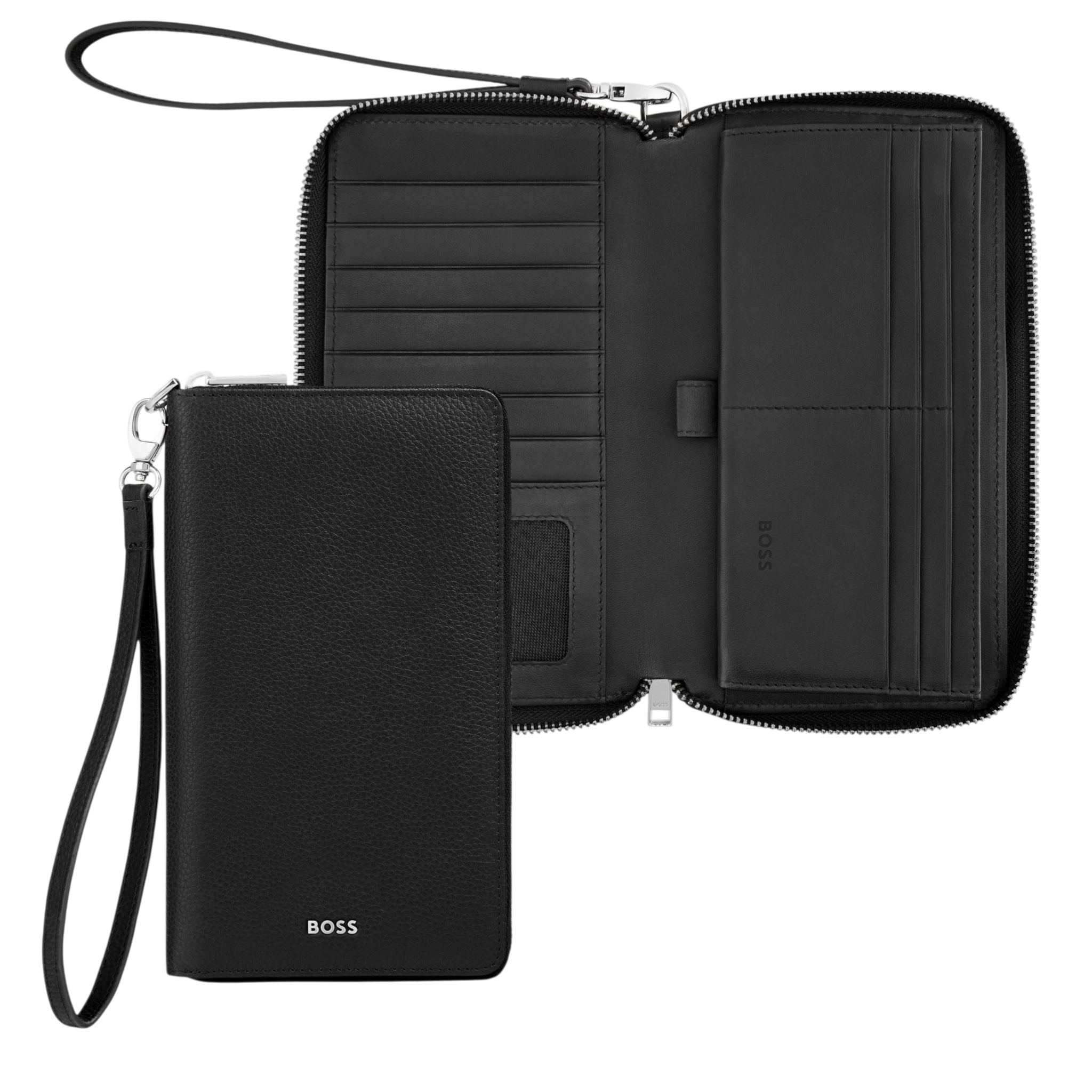 Hugo Boss Classic Grained Travel wallet Black