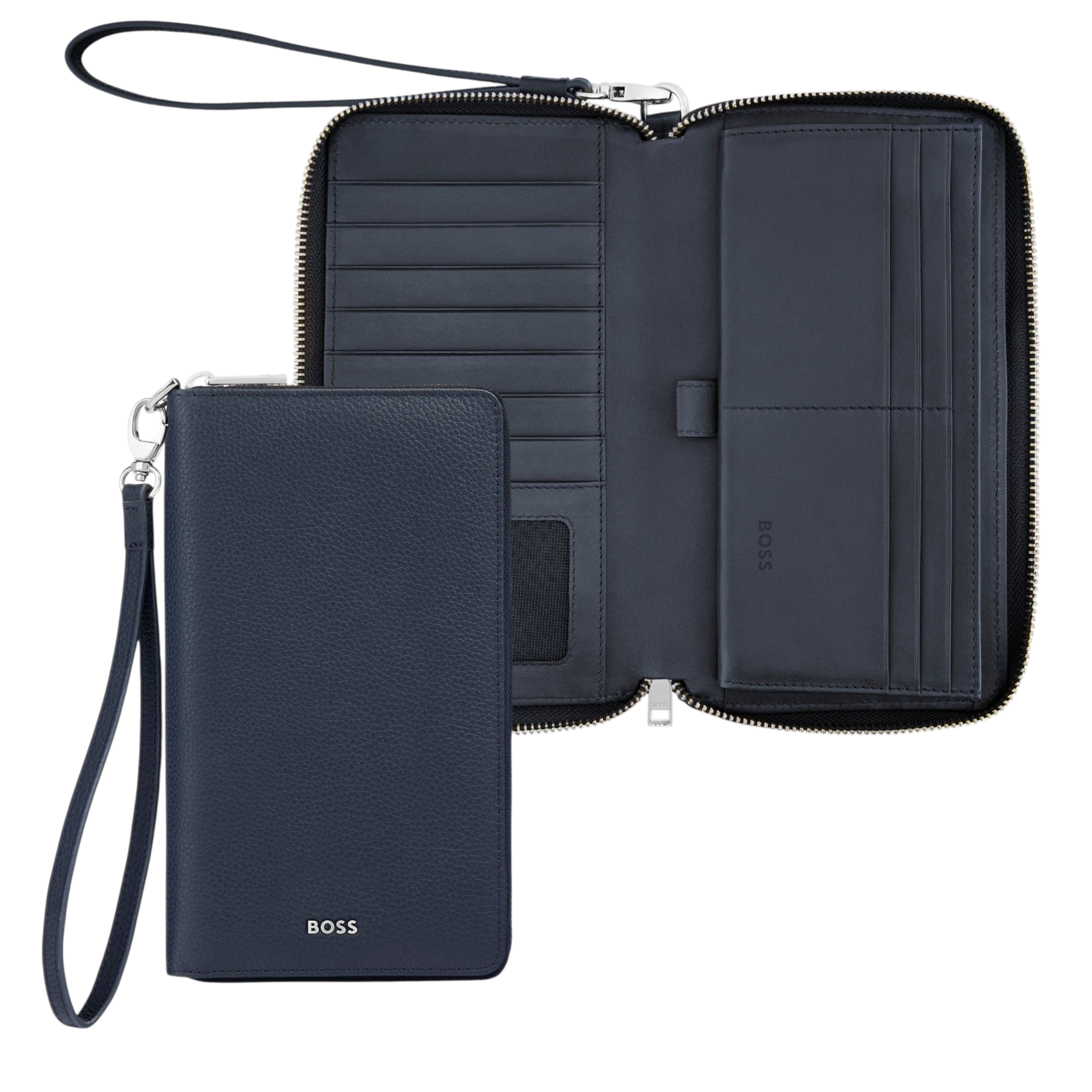 Hugo Boss Classic Grained Travel wallet Black