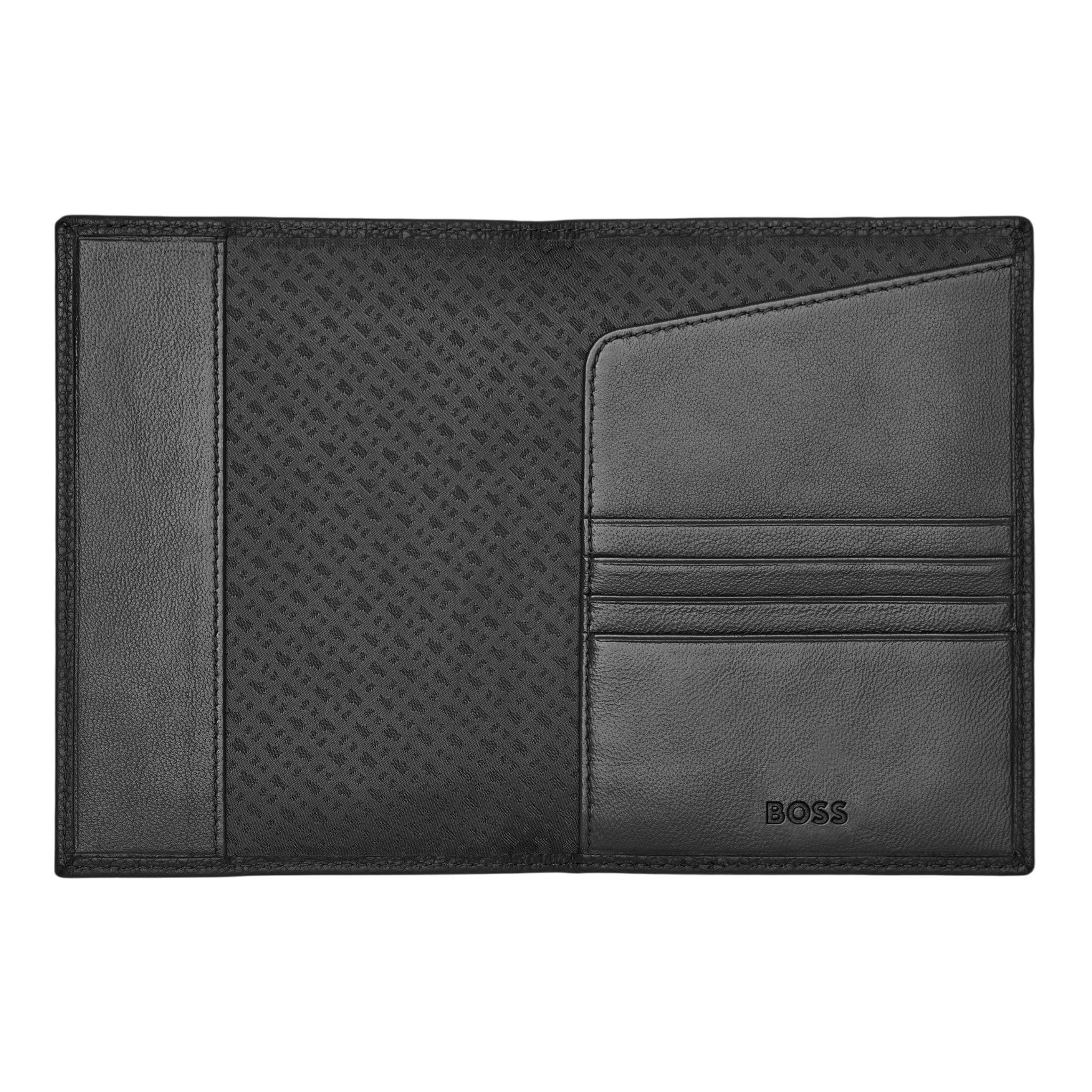 Hugo Boss Classic Grained Passport holder Black