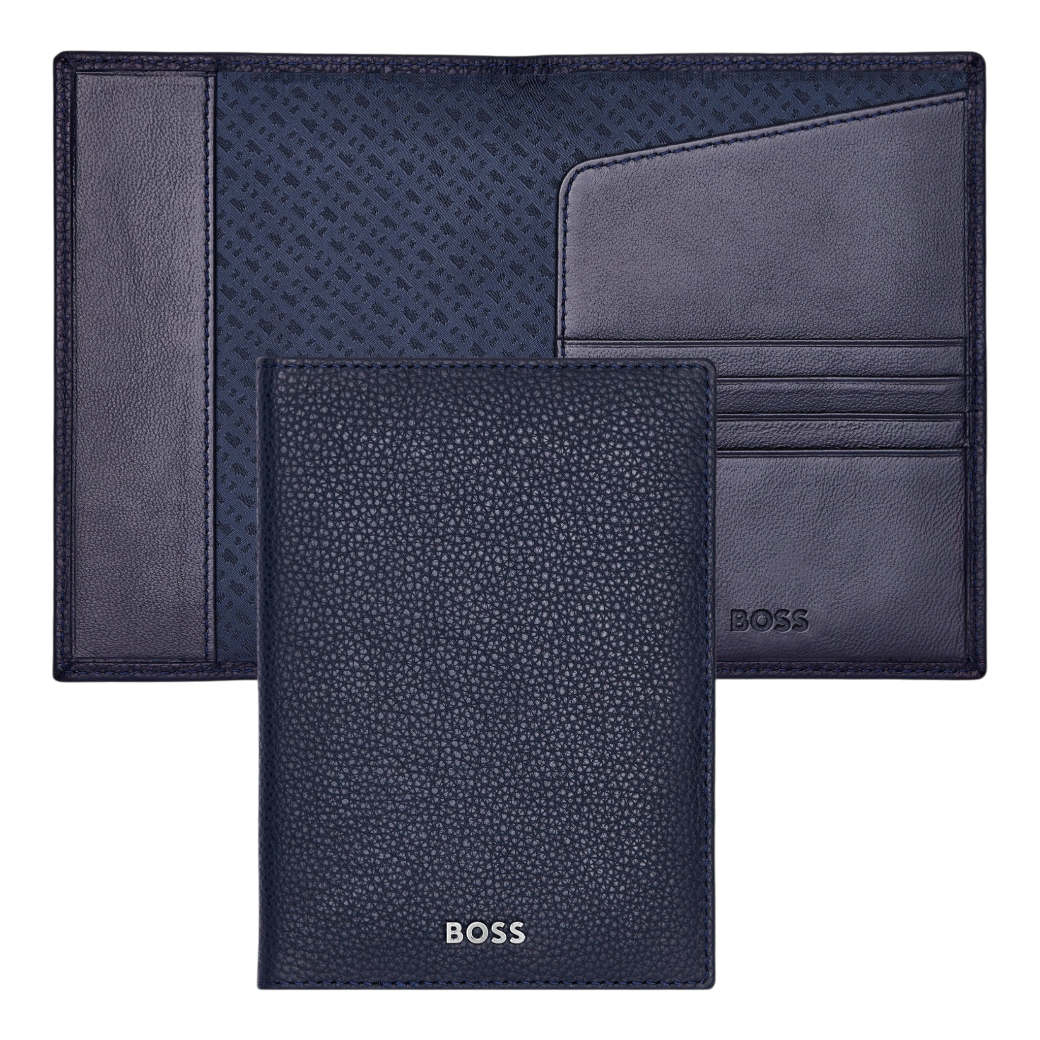 Hugo Boss Classic Grained Passport holder Black