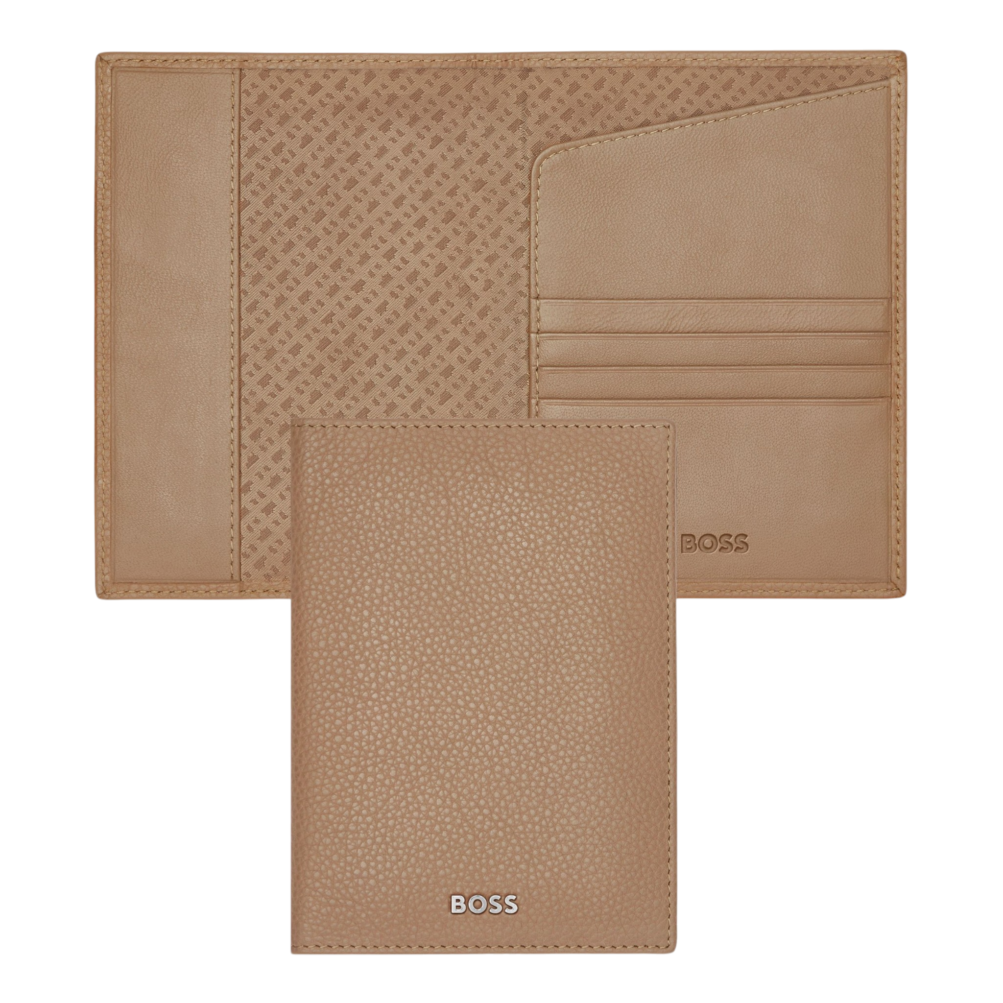 Hugo Boss Classic Grained Passport holder Black