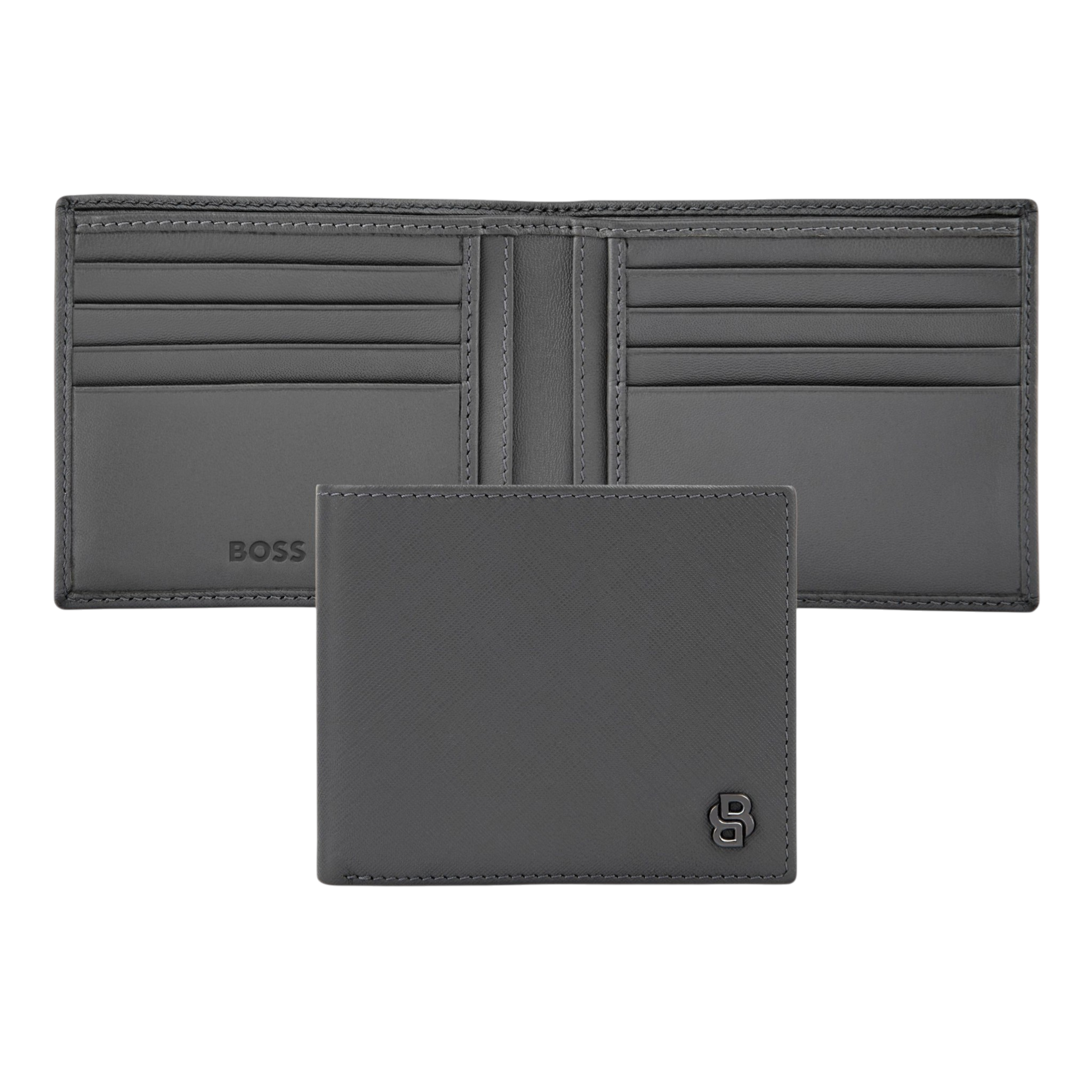Hugo Boss Double B Saffiano Wallet Black
