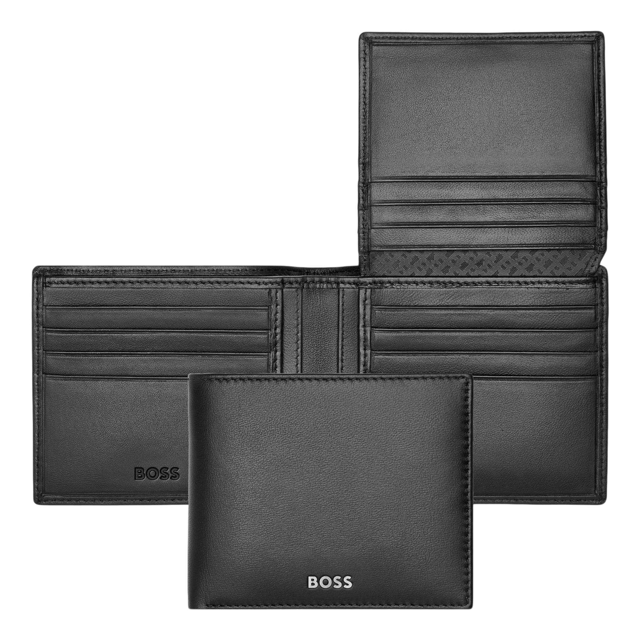 Hugo Boss Classic Smooth Wallet with flap Black