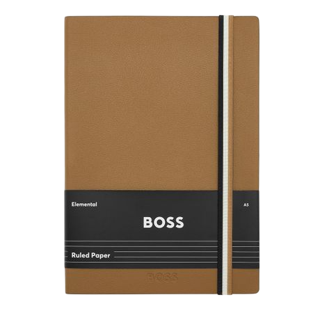 Hugo Boss Iconic Notebook A5 Camel Lined