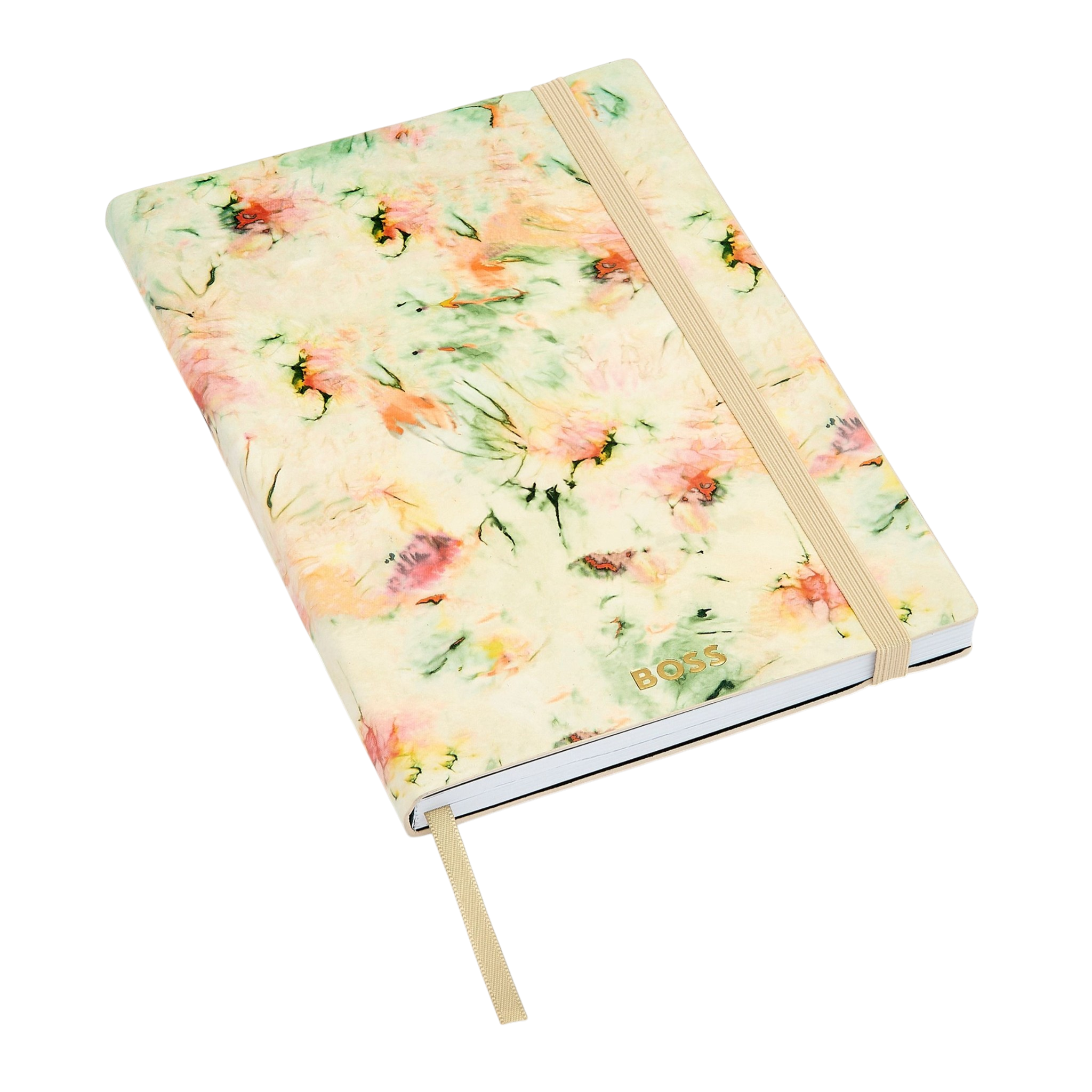 Hugo Boss Tie-dye Flower Notebook A5 Cream Lined