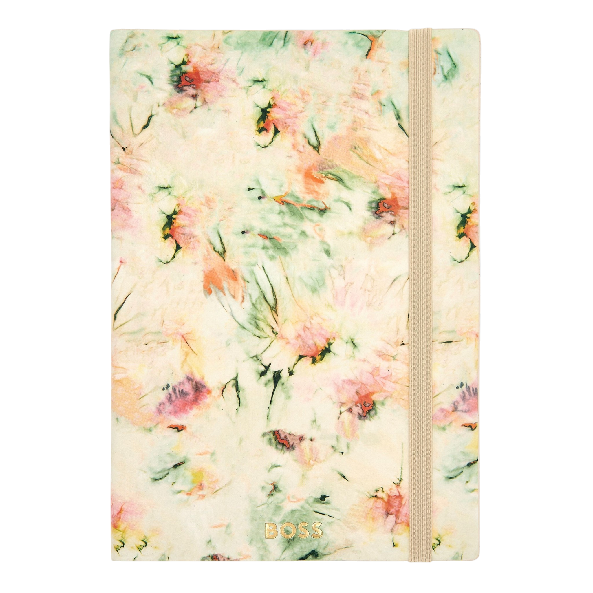 Hugo Boss Tie-dye Flower Notebook A5 Cream Lined