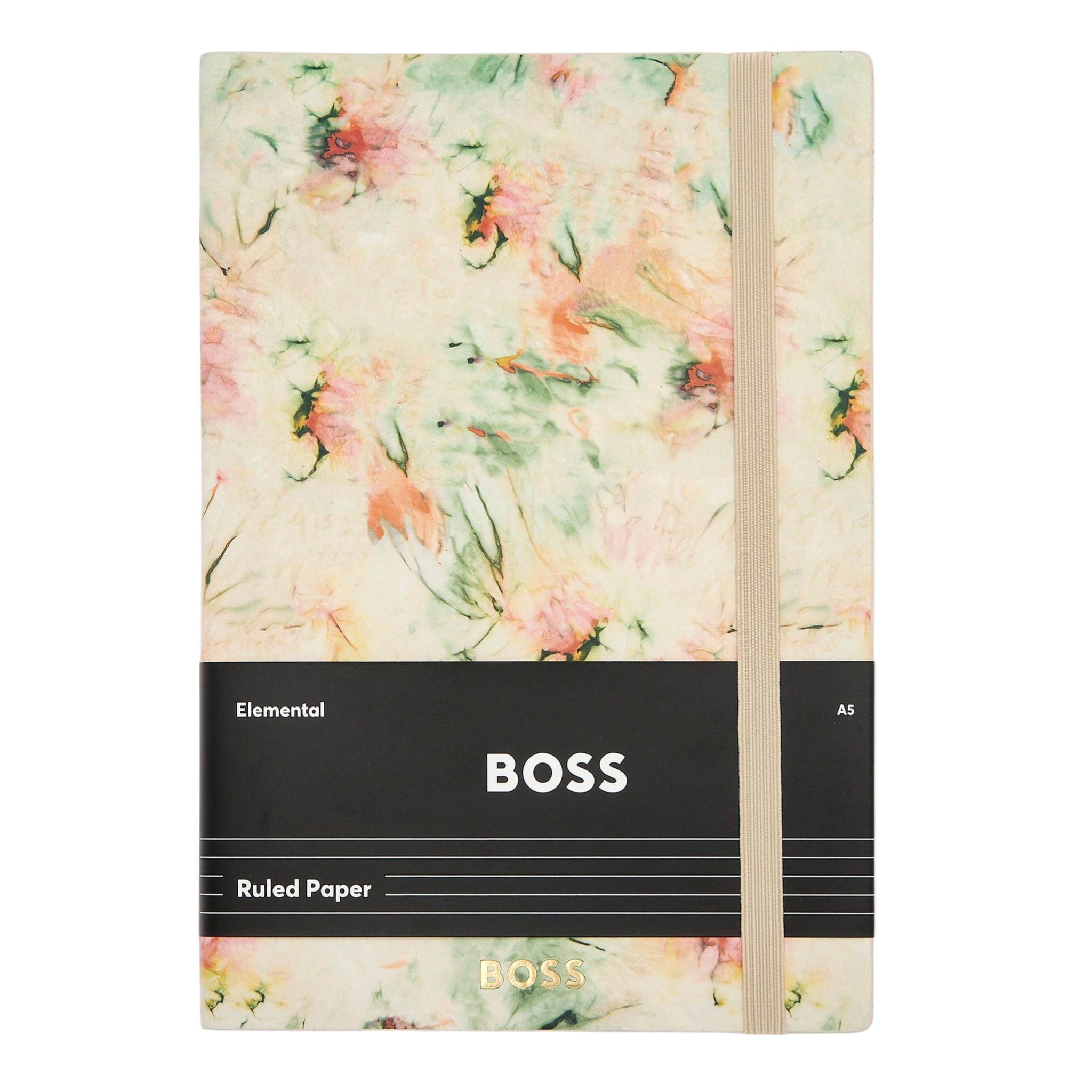 Hugo Boss Tie-dye Flower Notebook A5 Cream Lined