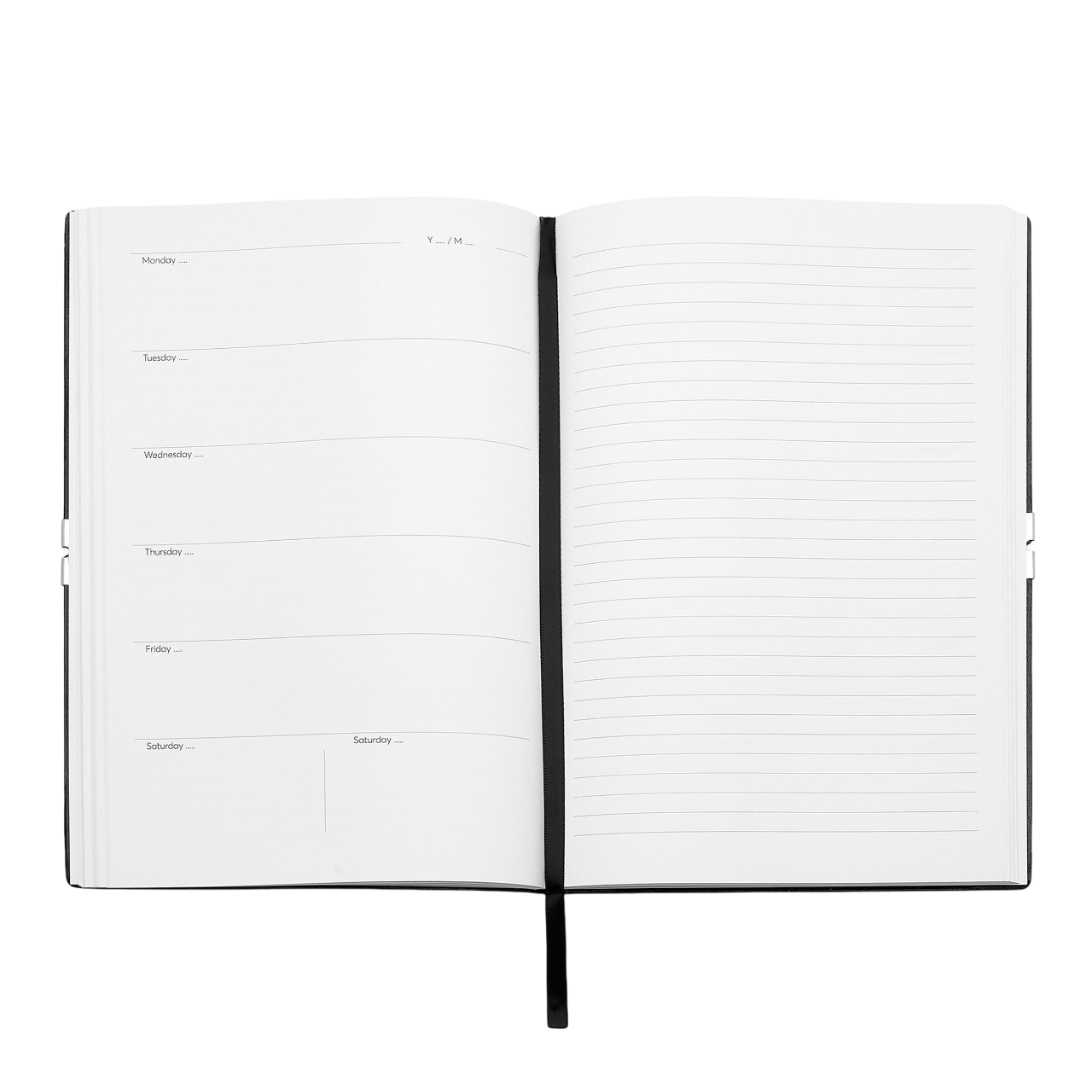 Hugo Boss Iconic Notebook A5 Black Agenda