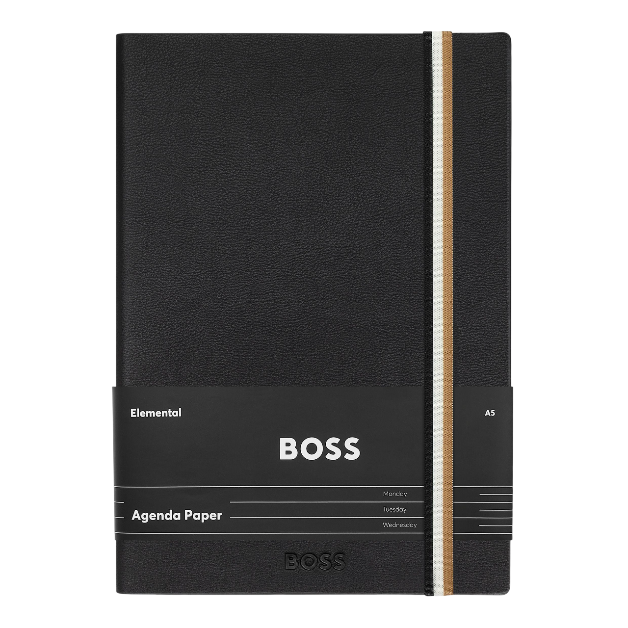 Hugo Boss Iconic Notebook A5 Black Agenda