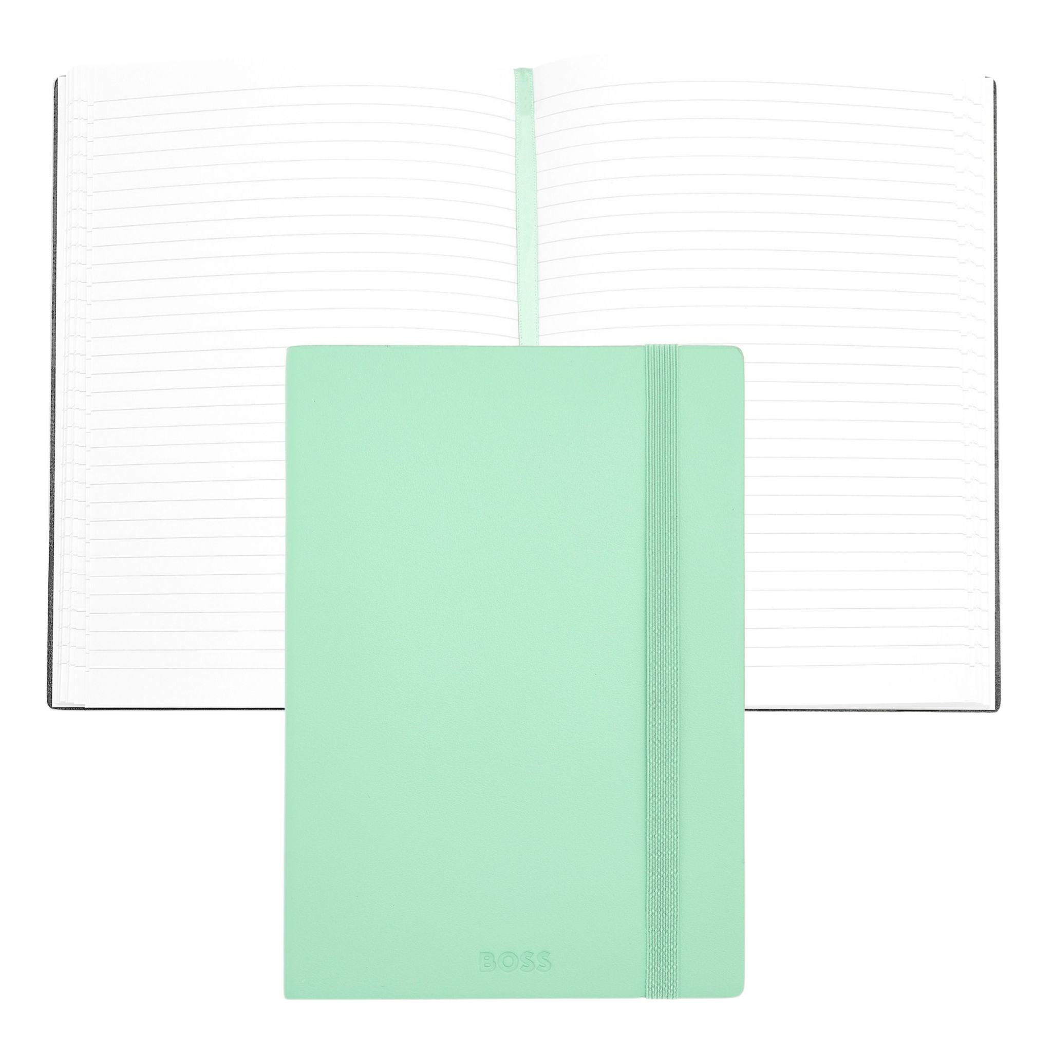 Hugo Boss Pastel Classic Notebook A5 Light Green Lined