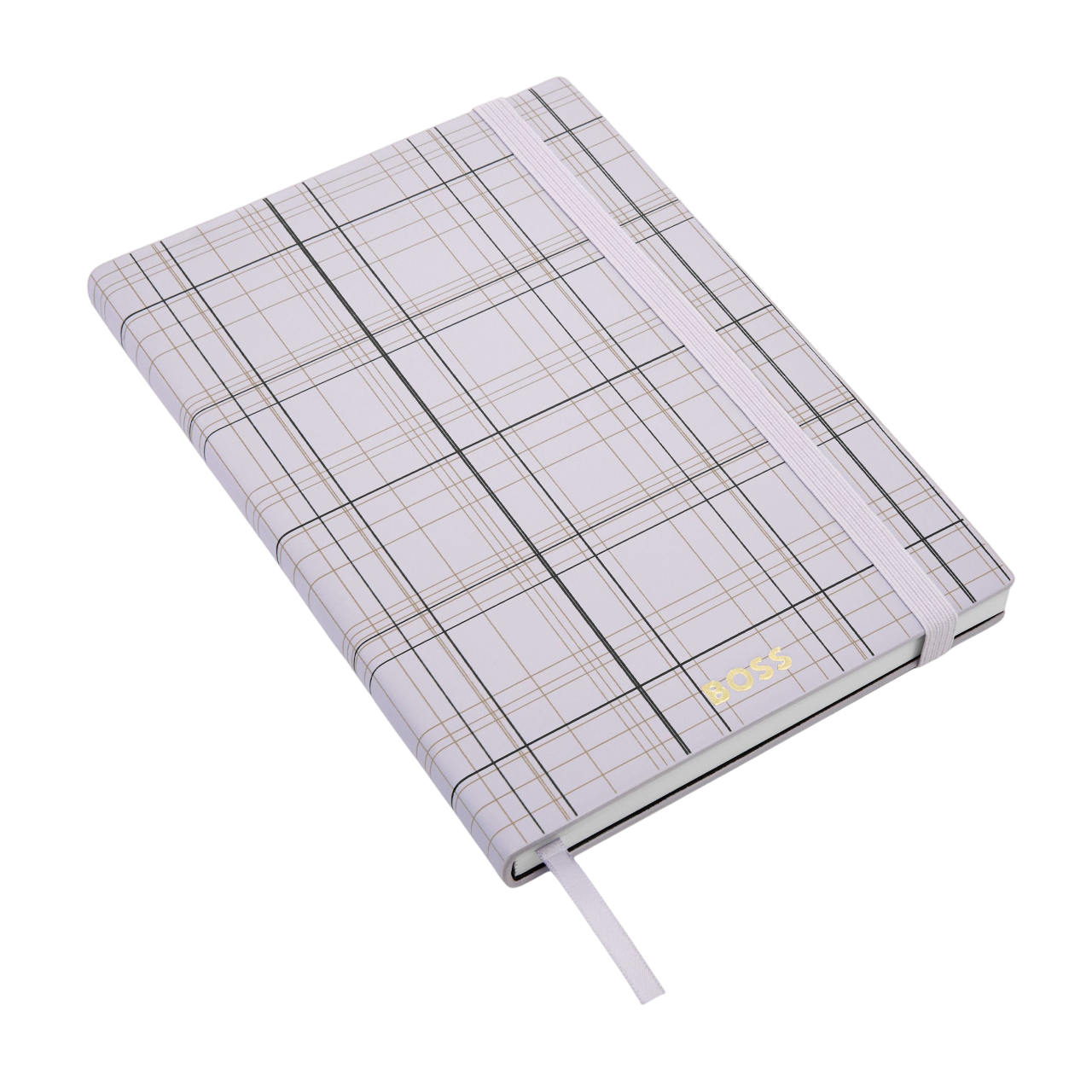 Hugo Boss Checkered Notebook A5 Lilac Lined