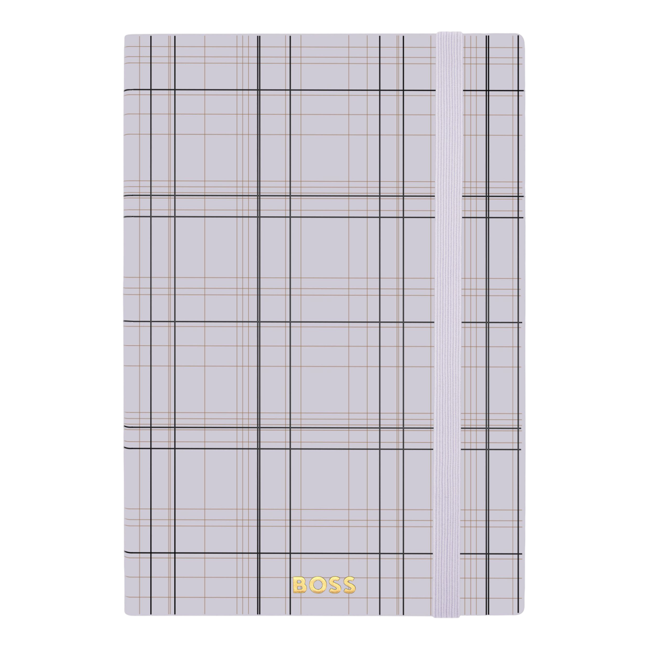 Hugo Boss Checkered Notebook A5 Lilac Lined
