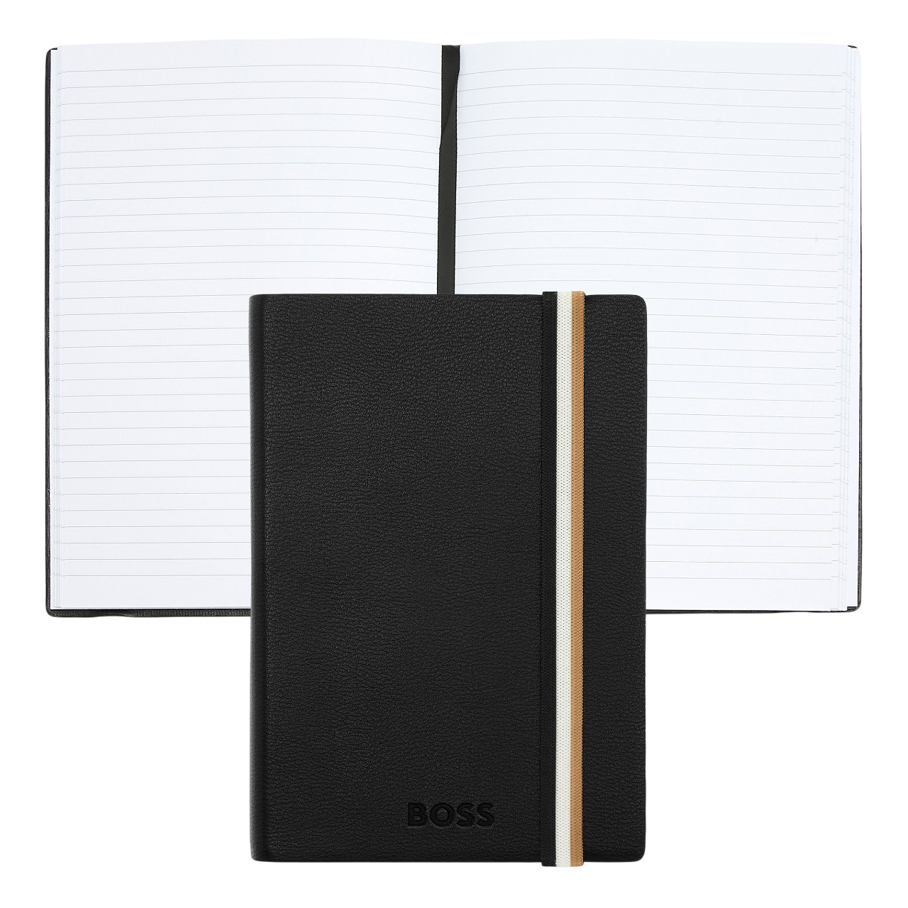 Hugo Boss Iconic Notebook A6 Black Lined