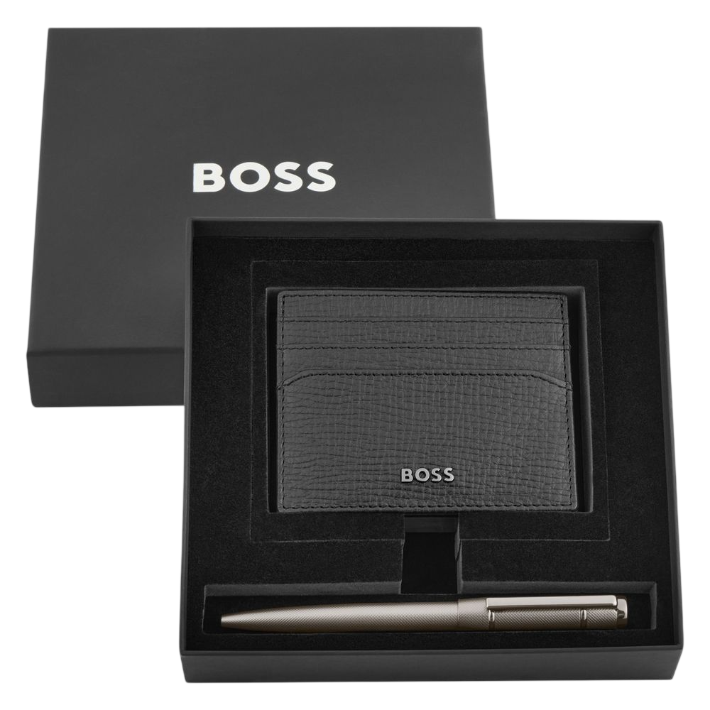 Set HUGO BOSS (ballpoint pen & card holder)