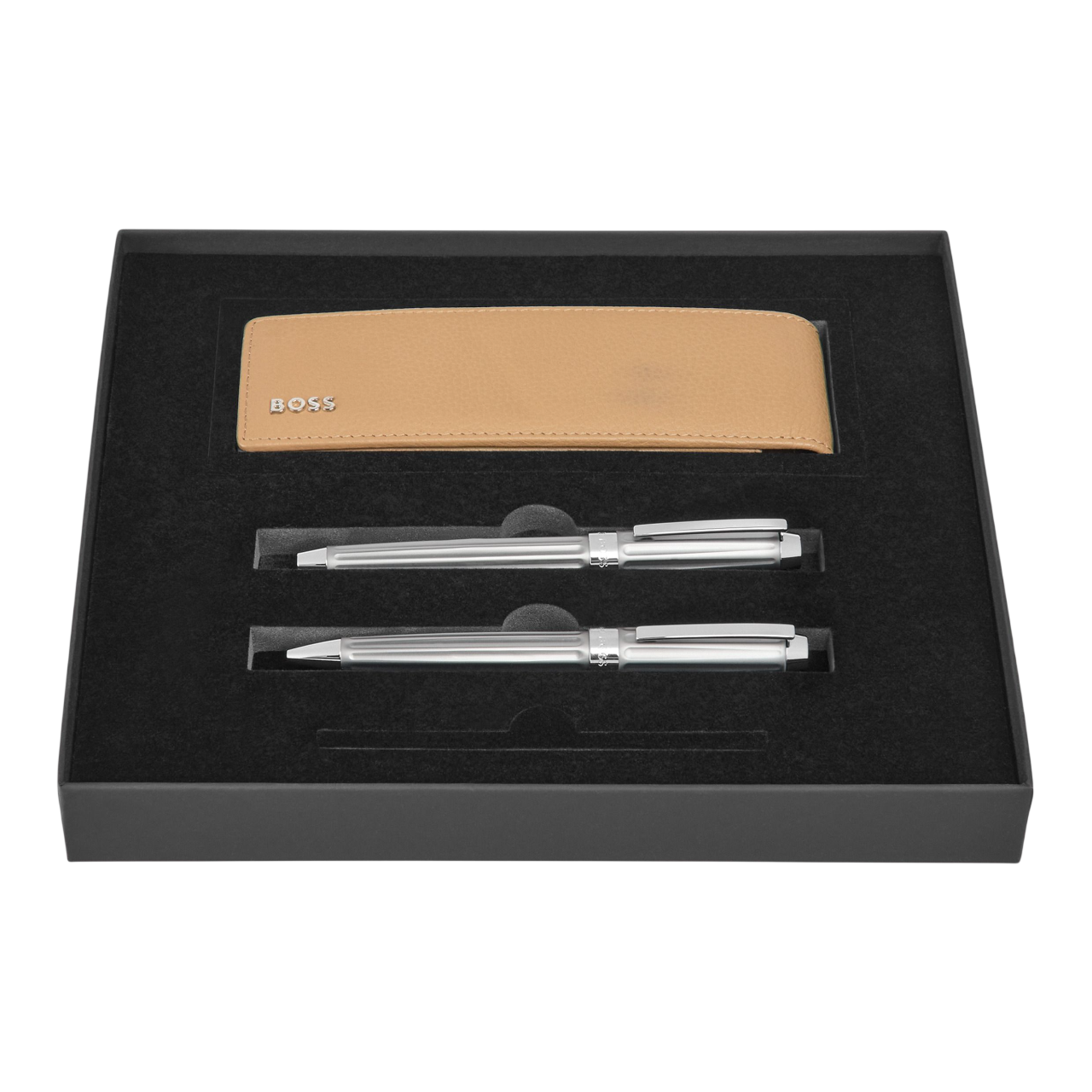 Hugo Boss Beam Set HUGO (ballpoint pen, fountain pen & case