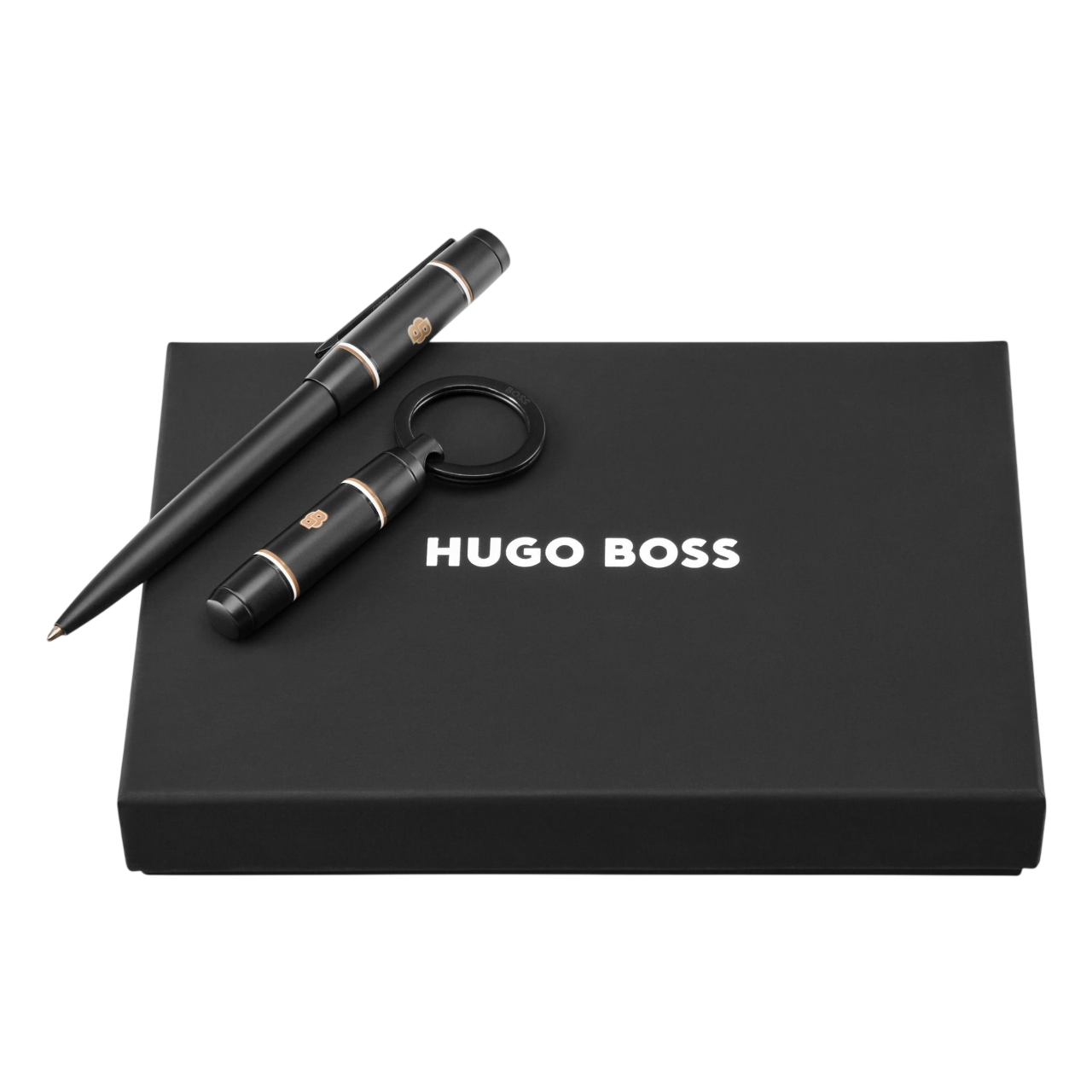 Hugo Boss Rive Varsity Set Black (ballpoint pen & key ring