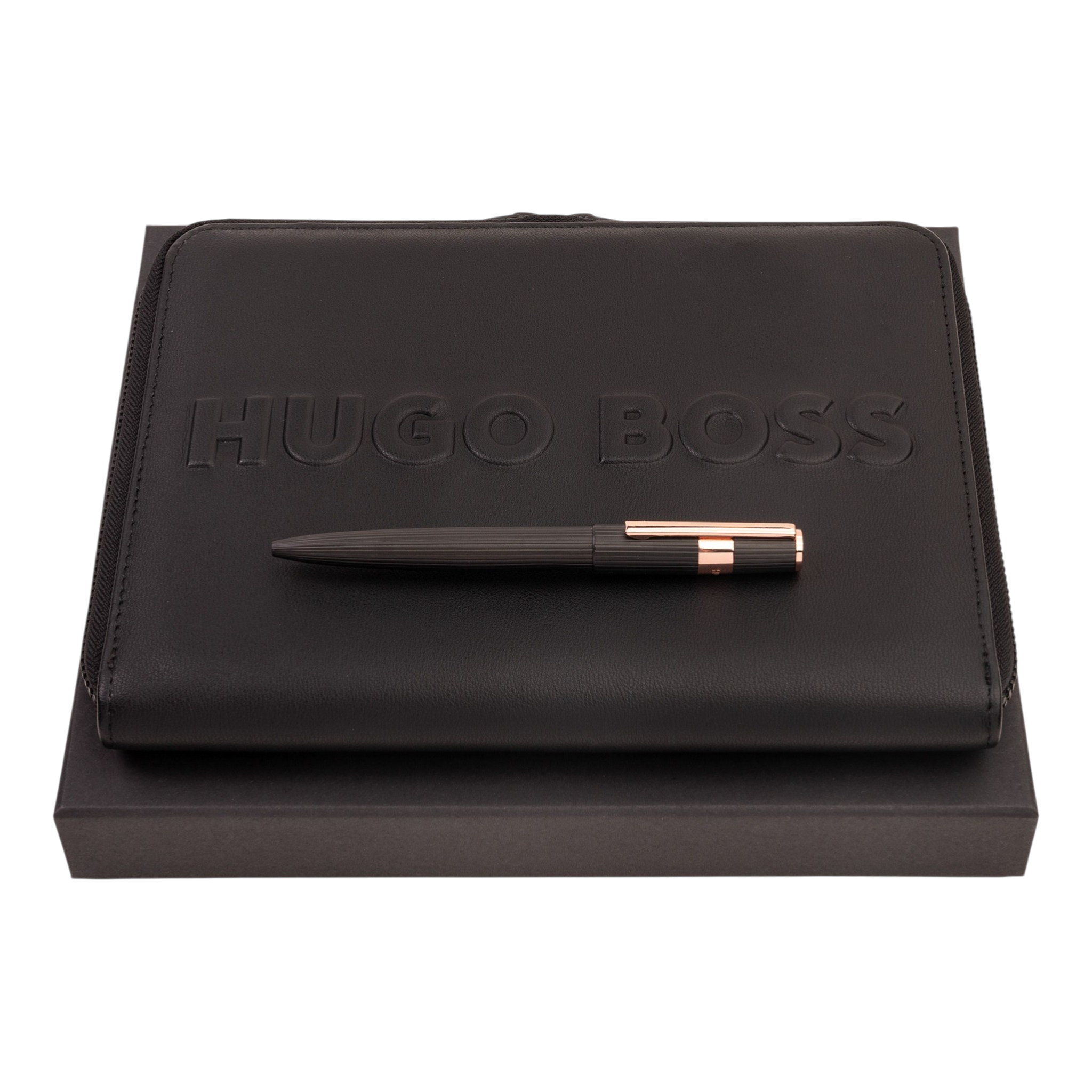 Hugo Boss Pinstripe Set (ballpoint pen & folder A5