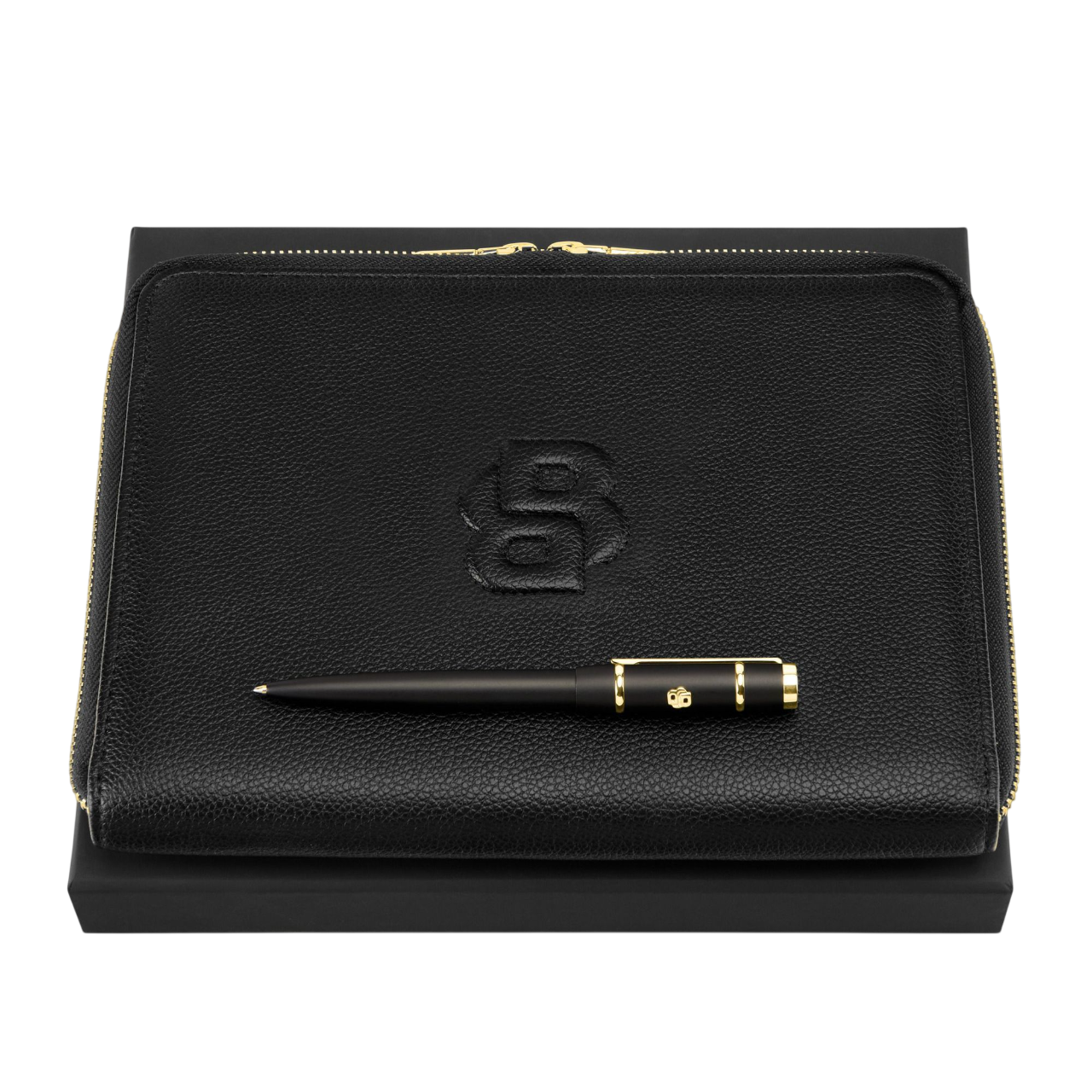 Hugo Boss Signature Lady Set Black (ballpoint pen & conference folder A5