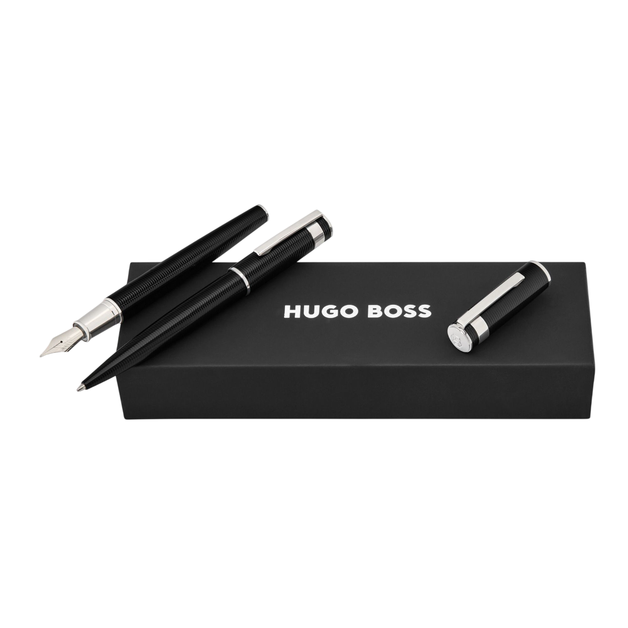 Hugo Boss Arche Set Horizon Black (ballpoint pen & fountain pen