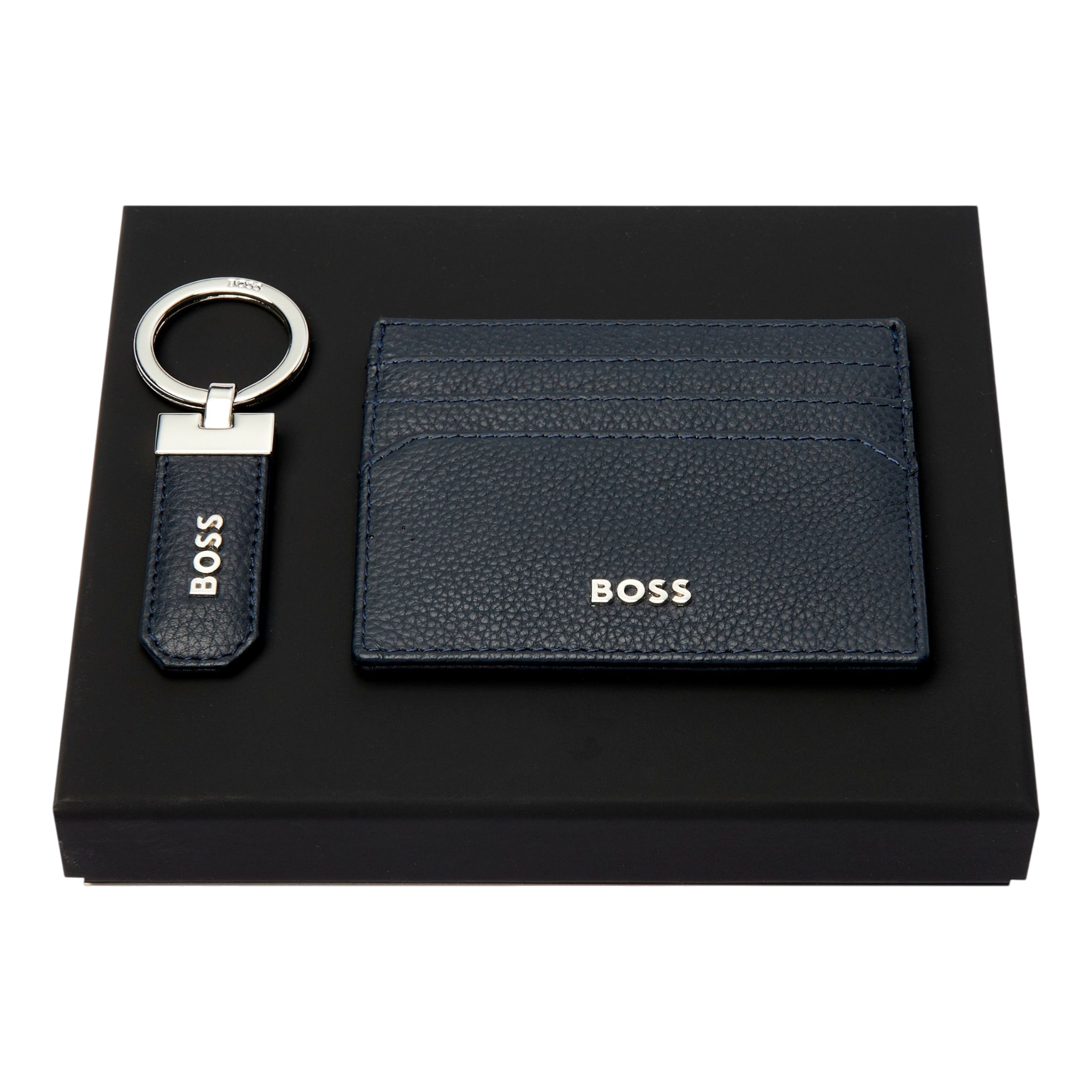Hugo Boss Classic Grained Set Navy (key ring & card holder