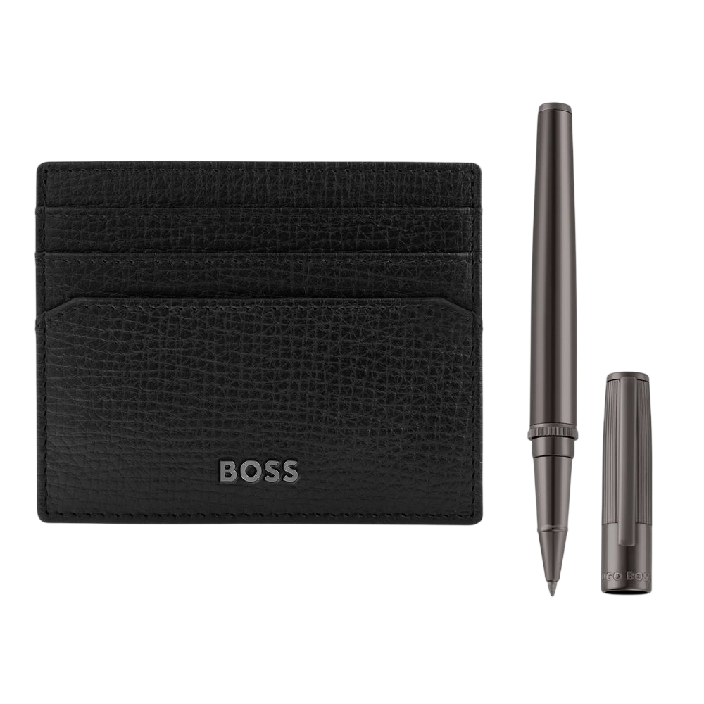 Set HUGO BOSS (rollerball pen & card holder)