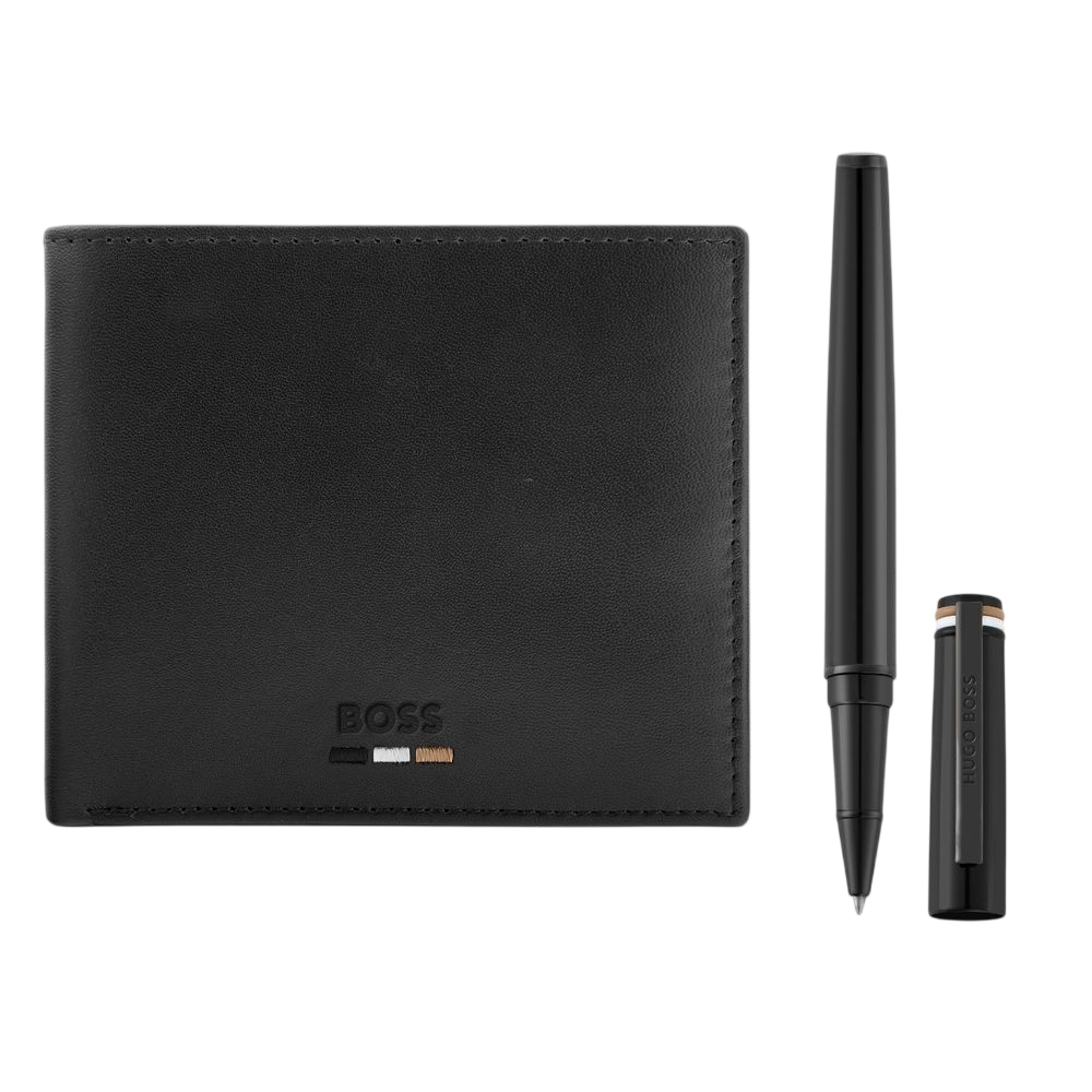 Set HUGO BOSS (rollerball pen & money wallet)
