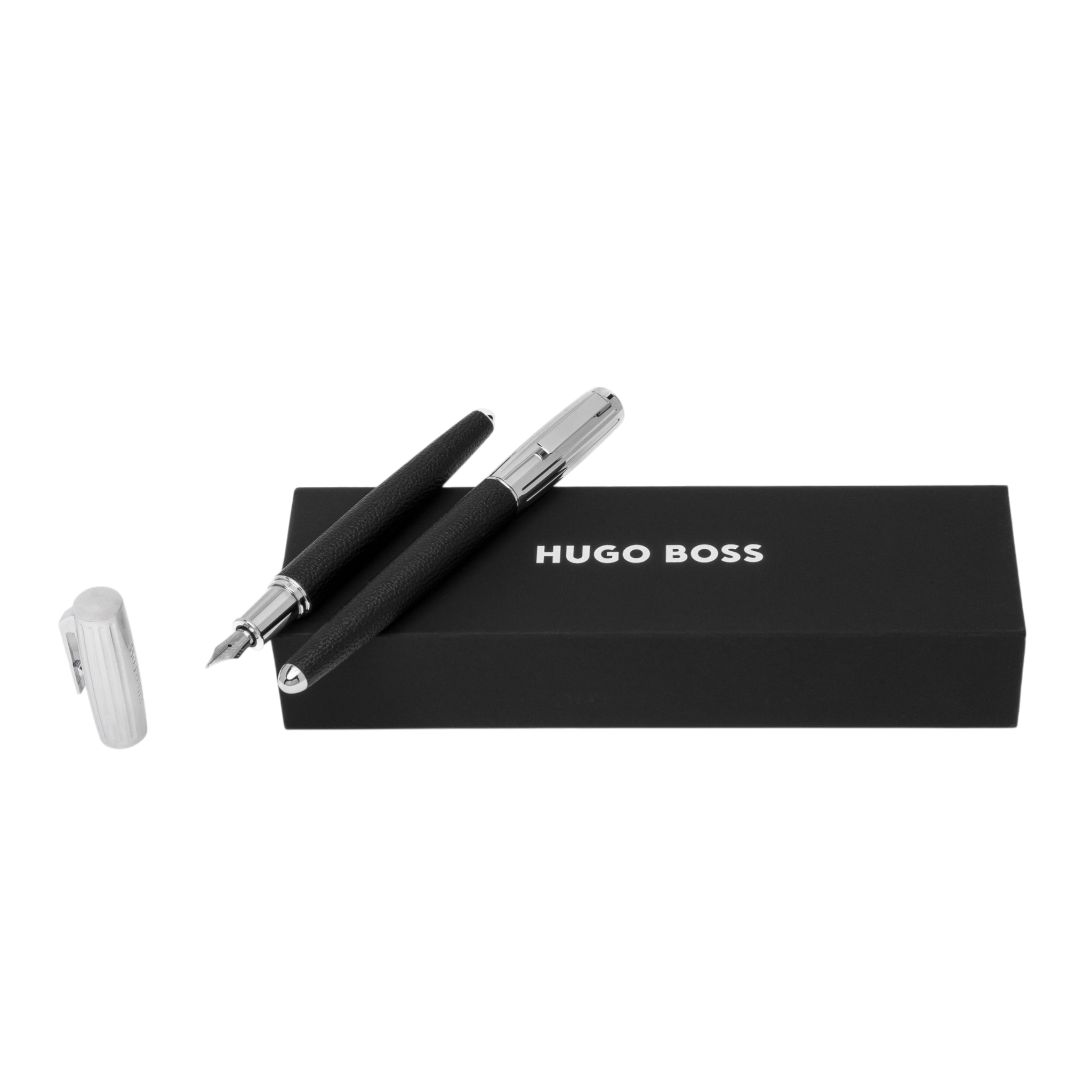 Hugo Boss Pure Iconic Set Iconic Pebbled Black (rollerball pen & fountain pen