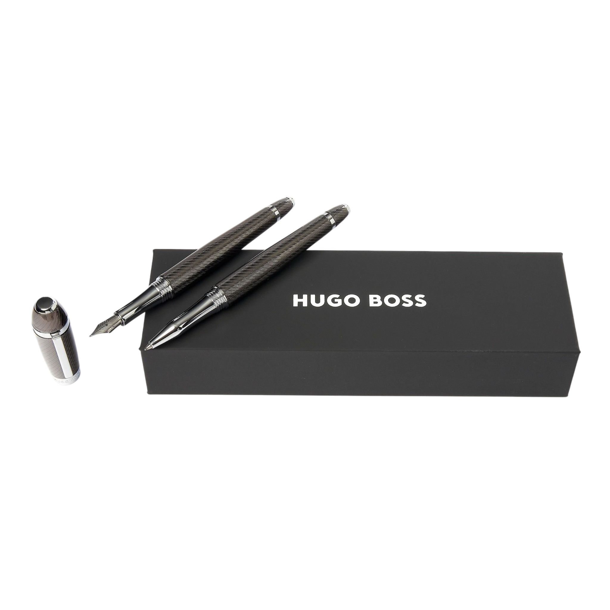 Hugo Boss Arc Set Futurist Silver (rollerball pen & fountain pen